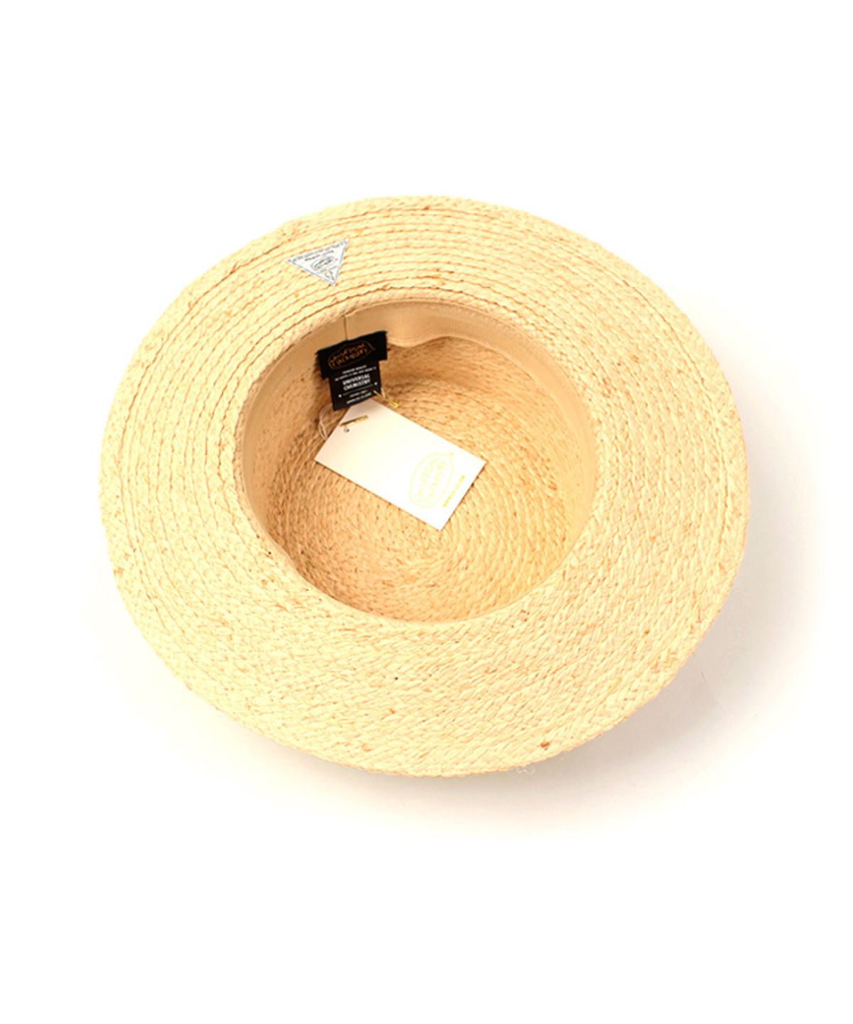 유니버셜 케미스트리(UNIVERSAL CHEMISTRY) Green Line Radia Beige Flat Fedora 썸머페도라