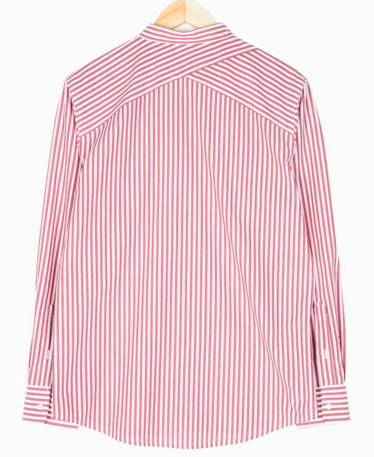 에스아이씨(S.I.C) STAND COLLR SHIRT [RED STRIPE]