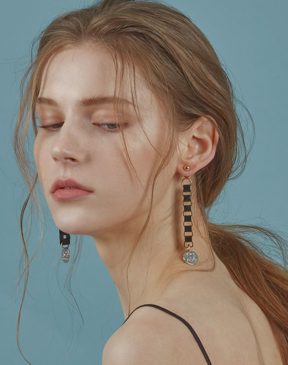 803스튜디오(803STUDIO) 박스 체인 드롭 이어링