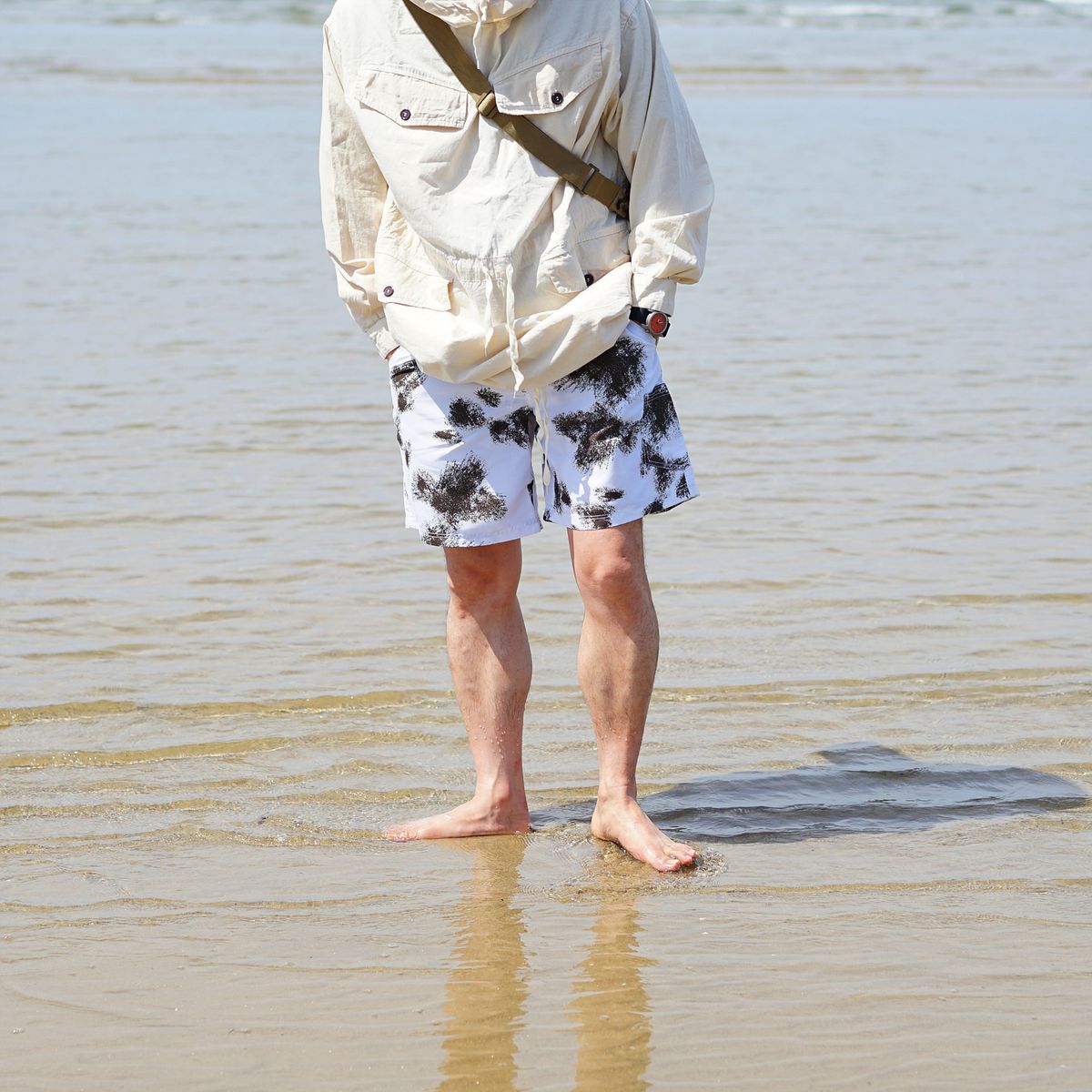 와이엠씨엘케이와이(YMCL KY) Camouflage Swim Pants - Snow