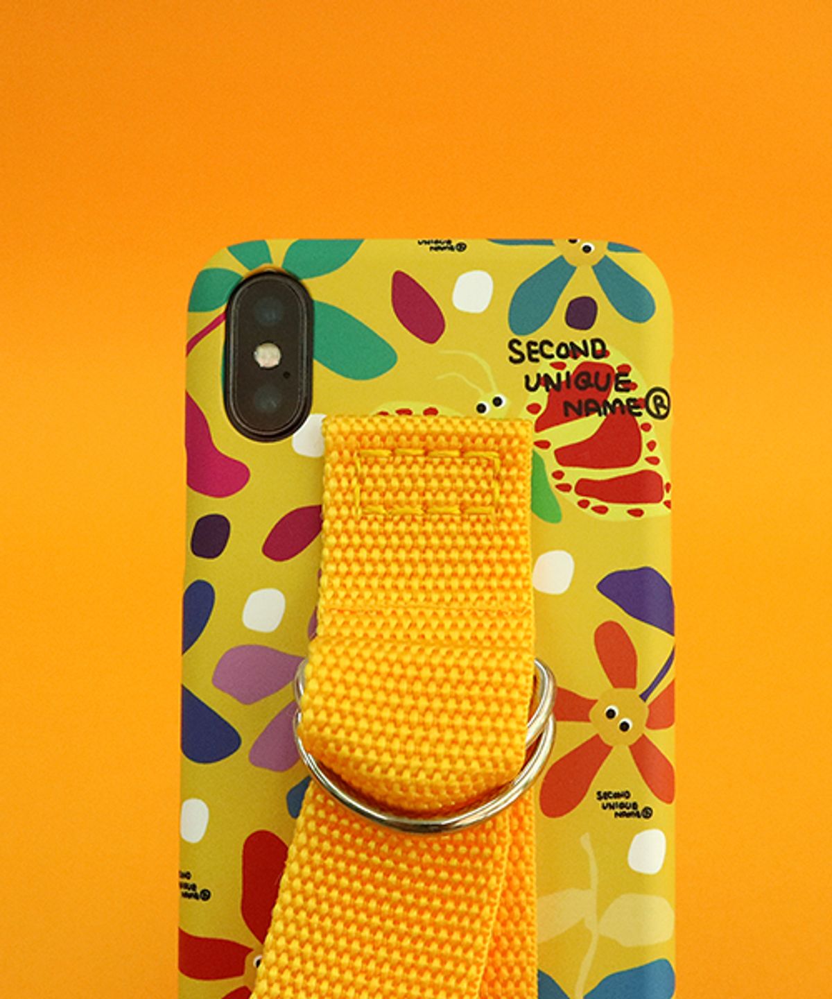 세컨드유니크네임(SECOND UNIQUE NAME) SUN CASE GRAPHIC FLOWER YELLOW YELLOW (BELT)