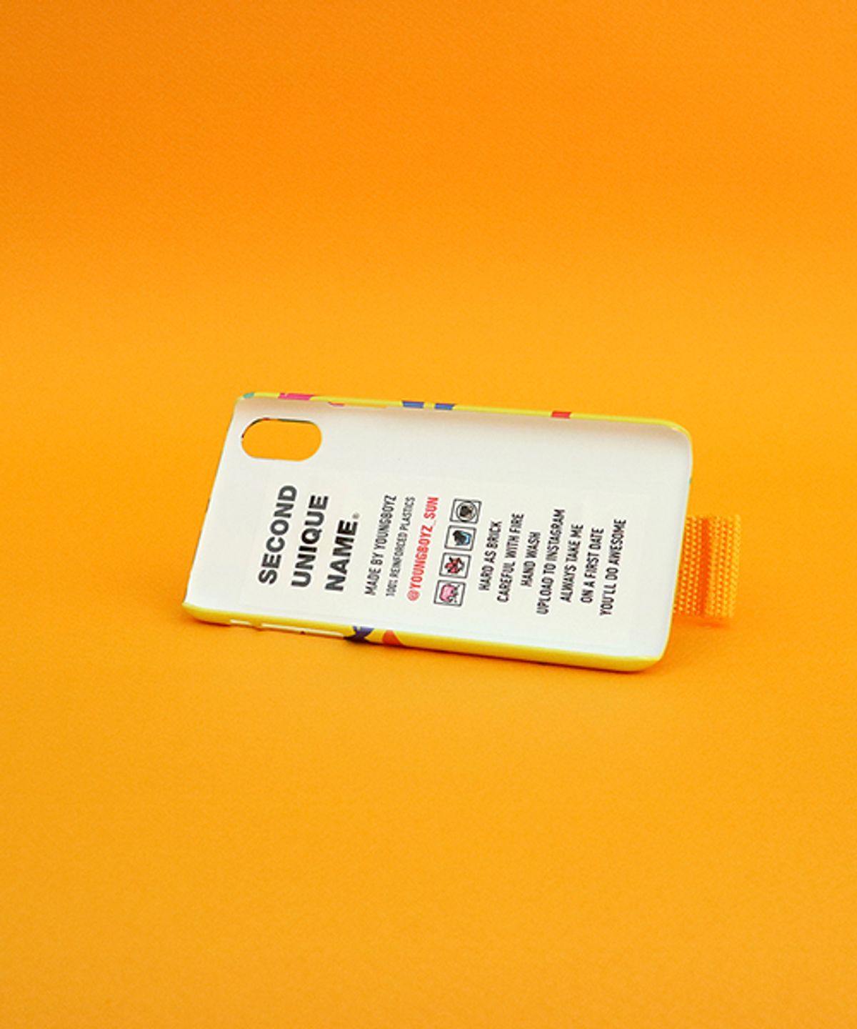 세컨드유니크네임(SECOND UNIQUE NAME) SUN CASE GRAPHIC FLOWER YELLOW YELLOW (BELT)