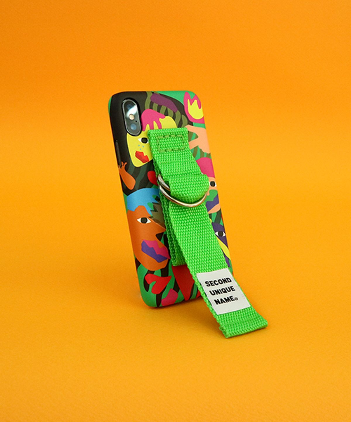 세컨드유니크네임(SECOND UNIQUE NAME) SUN CASE GRAPHIC HUMAN GREEN YELLOW GREEN (BELT)