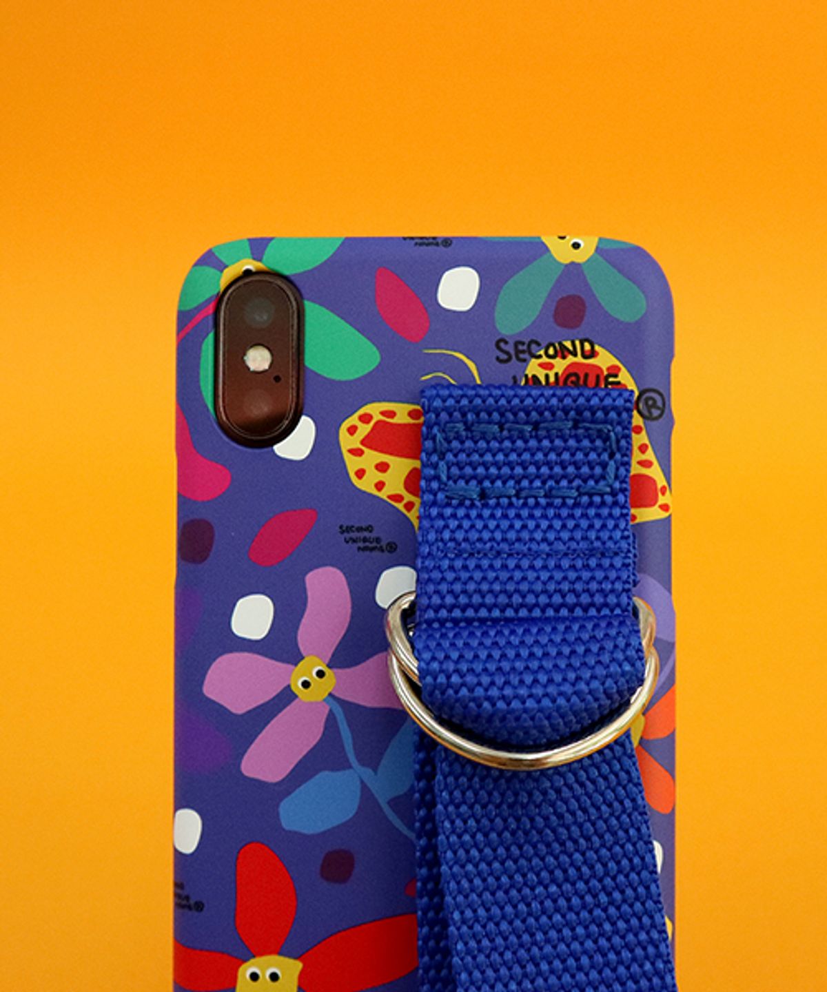 세컨드유니크네임(SECOND UNIQUE NAME) SUN CASE GRAPHIC FLOWER BLUE BLUE (CARD)