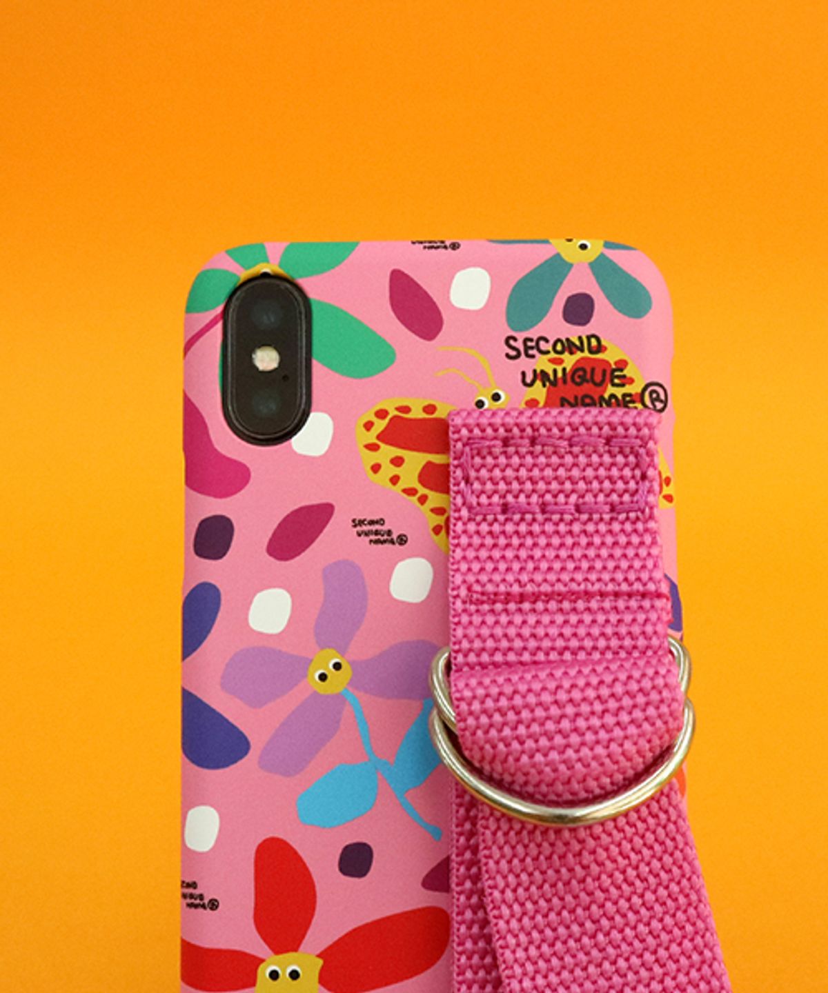 세컨드유니크네임(SECOND UNIQUE NAME) SUN CASE GRAPHIC FLOWER PINK PINK (CARD)