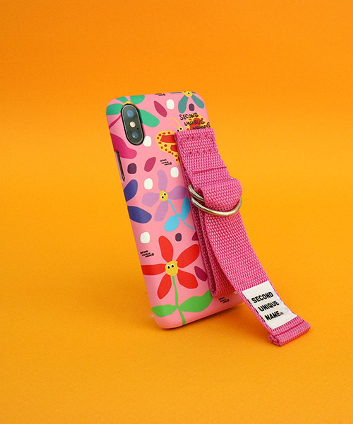 세컨드유니크네임(SECOND UNIQUE NAME) SUN CASE GRAPHIC FLOWER PINK PINK (CARD)