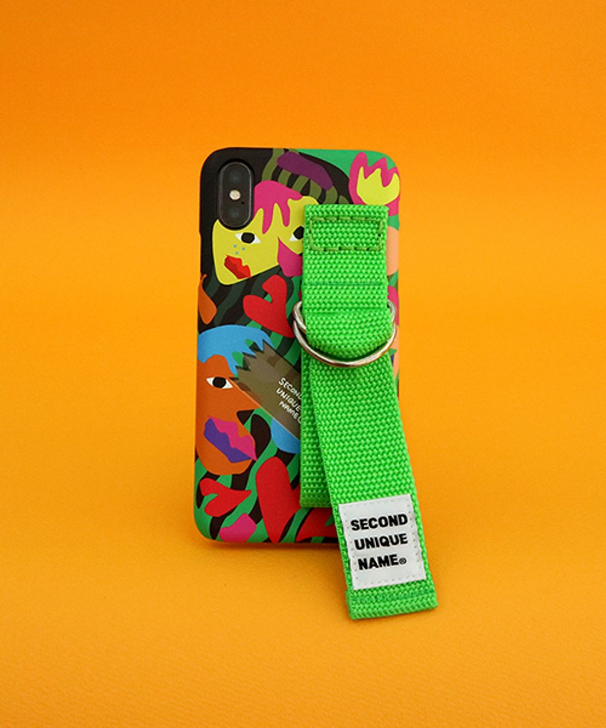 세컨드유니크네임(SECOND UNIQUE NAME) SUN CASE GRAPHIC HUMAN GREEN YELLOW GREEN (CARD)