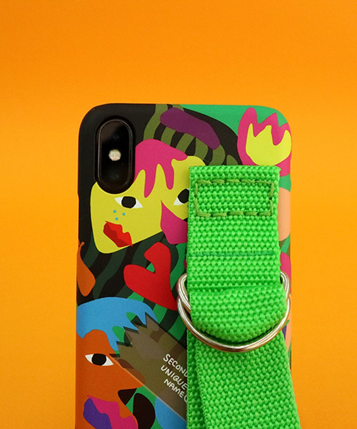 세컨드유니크네임(SECOND UNIQUE NAME) SUN CASE GRAPHIC HUMAN GREEN YELLOW GREEN (CARD)