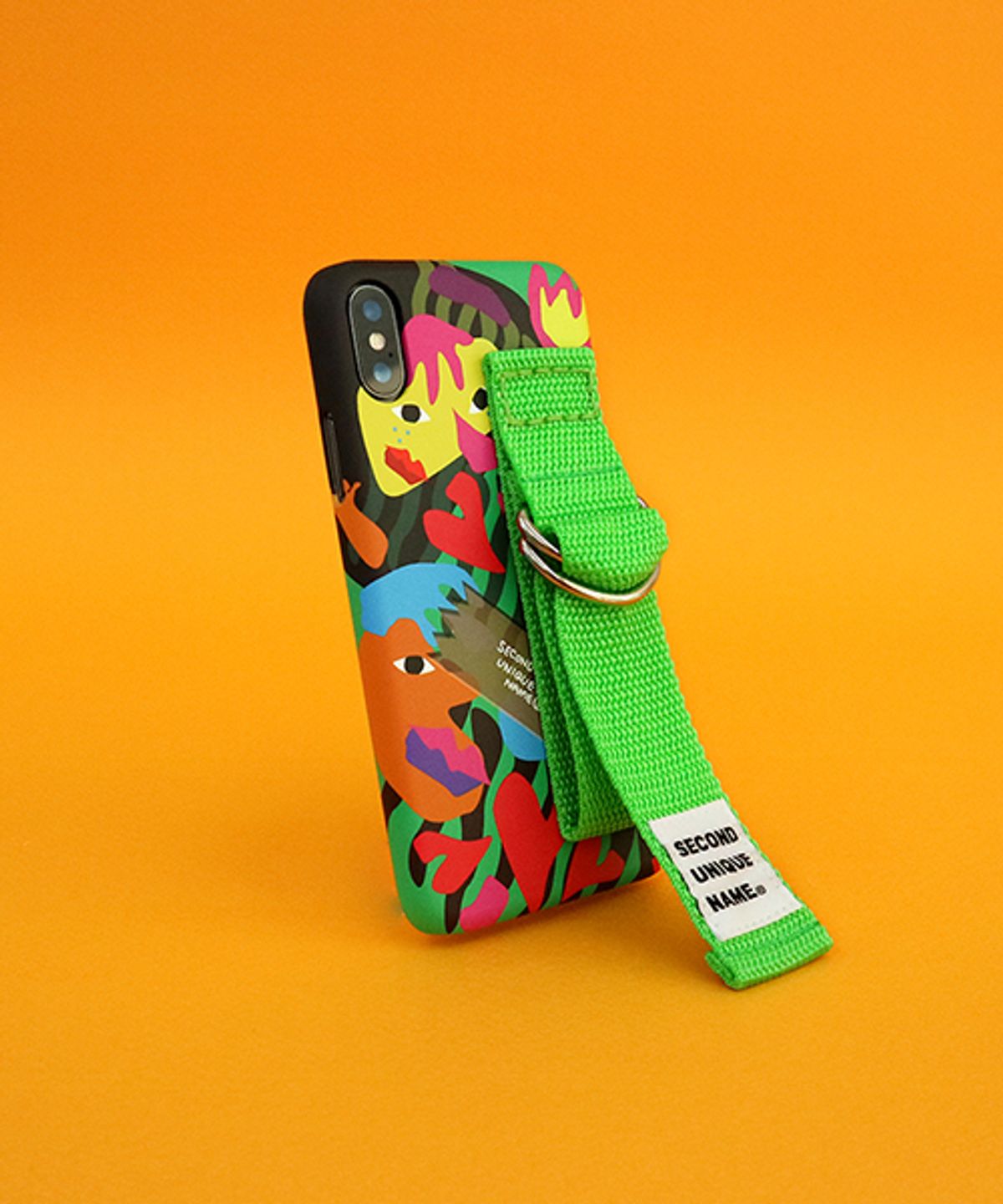 세컨드유니크네임(SECOND UNIQUE NAME) SUN CASE GRAPHIC HUMAN GREEN YELLOW GREEN (CARD)