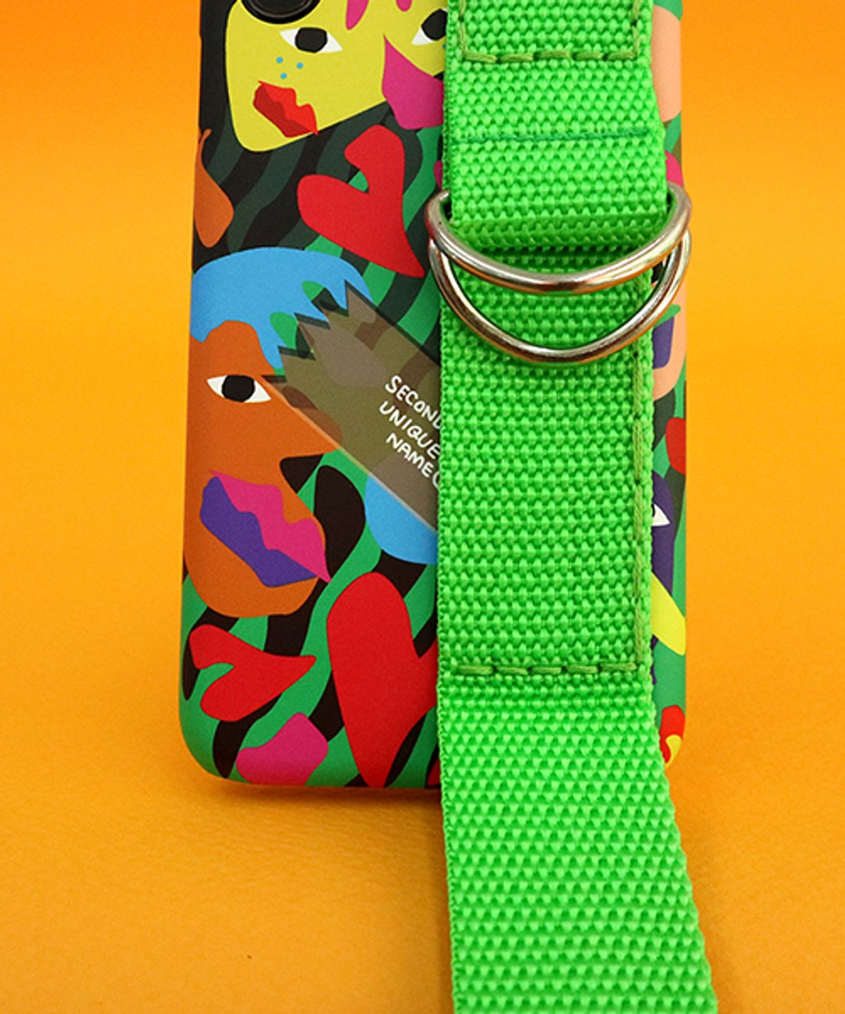 세컨드유니크네임(SECOND UNIQUE NAME) SUN CASE GRAPHIC HUMAN GREEN YELLOW GREEN (CARD)