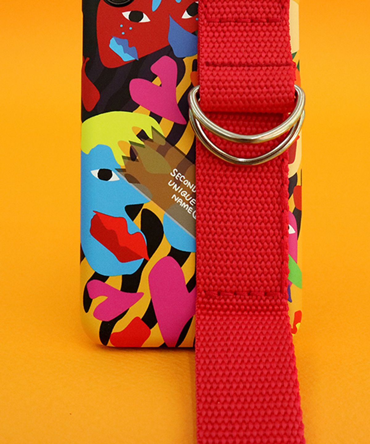 세컨드유니크네임(SECOND UNIQUE NAME) SUN CASE GRAPHIC HUMAN ORANGE RED (CARD)
