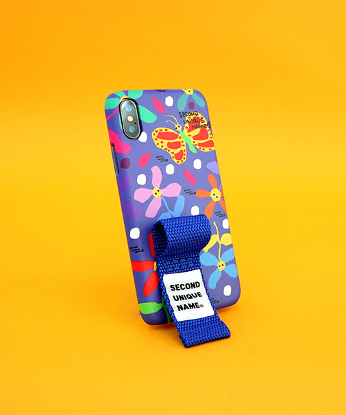세컨드유니크네임(SECOND UNIQUE NAME) SUN CASE GRAPHIC FLOWER BLUE BLUE (FINGER)
