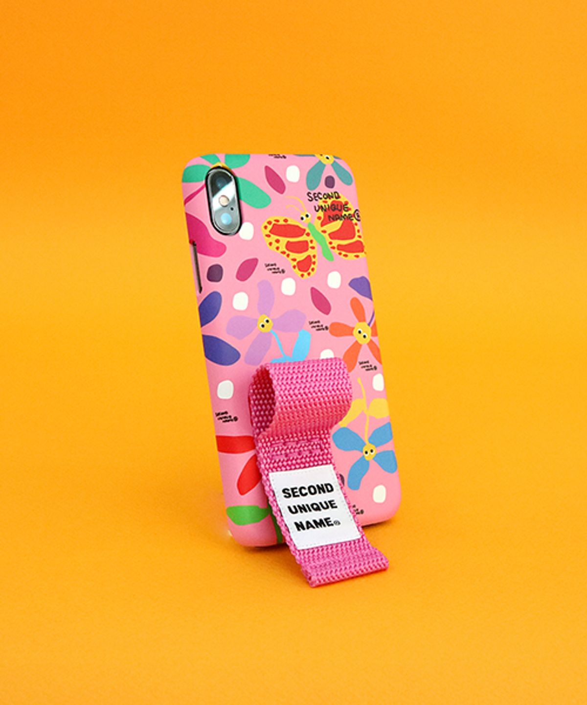 세컨드유니크네임(SECOND UNIQUE NAME) SUN CASE GRAPHIC FLOWER PINK PINK (FINGER)