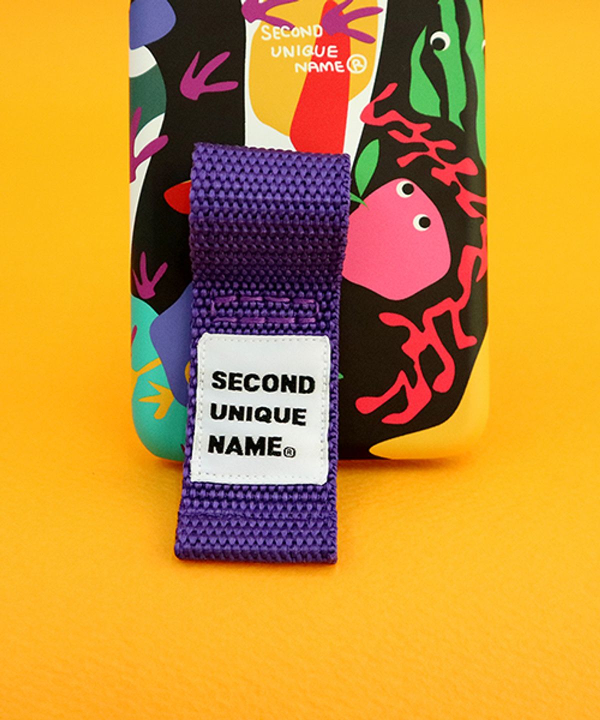 세컨드유니크네임(SECOND UNIQUE NAME) SUN CASE GRAPHIC FRUIT BLACK PURPLE (FINGER)
