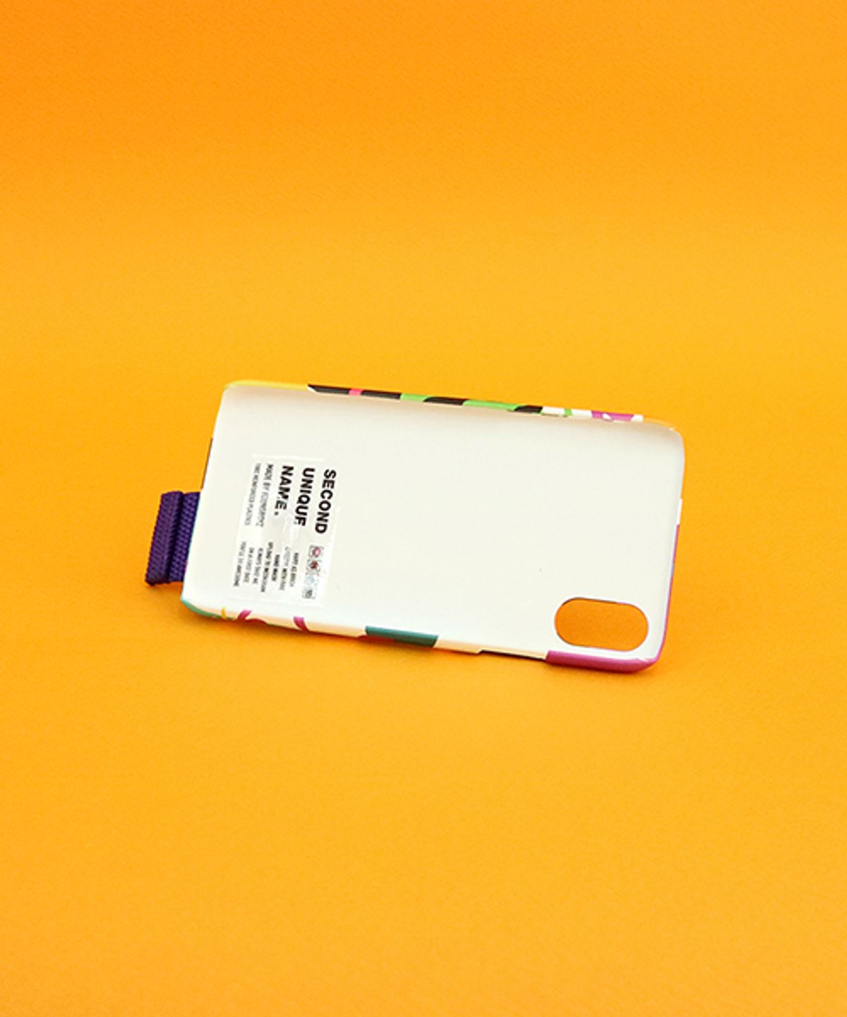 세컨드유니크네임(SECOND UNIQUE NAME) SUN CASE GRAPHIC FRUIT BLACK PURPLE (FINGER)