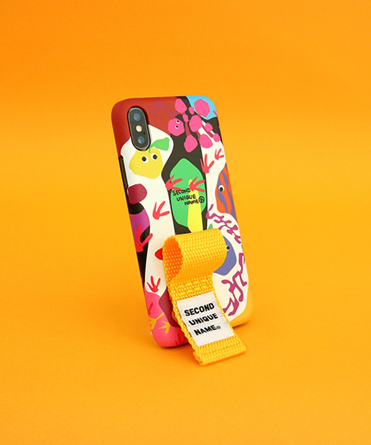 세컨드유니크네임(SECOND UNIQUE NAME) SUN CASE GRAPHIC FRUIT WHITE YELLOW (FINGER)