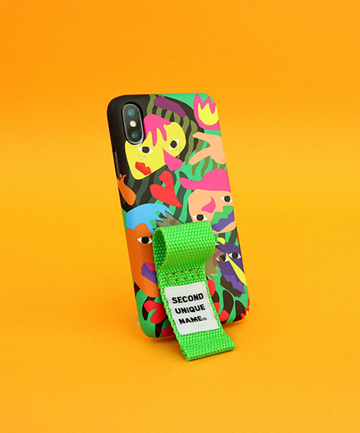 세컨드유니크네임(SECOND UNIQUE NAME) SUN CASE GRAPHIC HUMAN GREEN YELLOW GREEN (FINGER)
