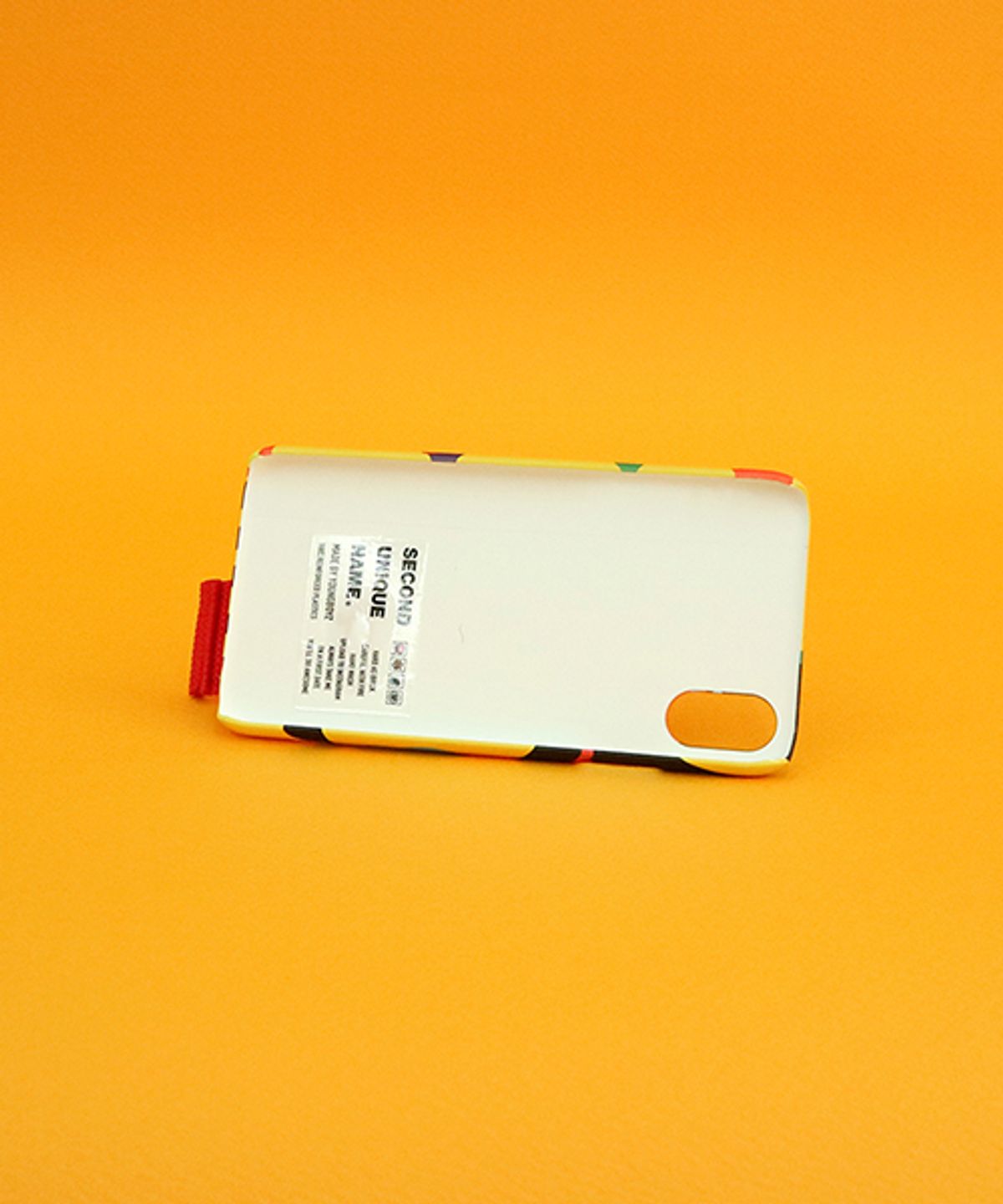 세컨드유니크네임(SECOND UNIQUE NAME) SUN CASE GRAPHIC HUMAN ORANGE RED (FINGER)