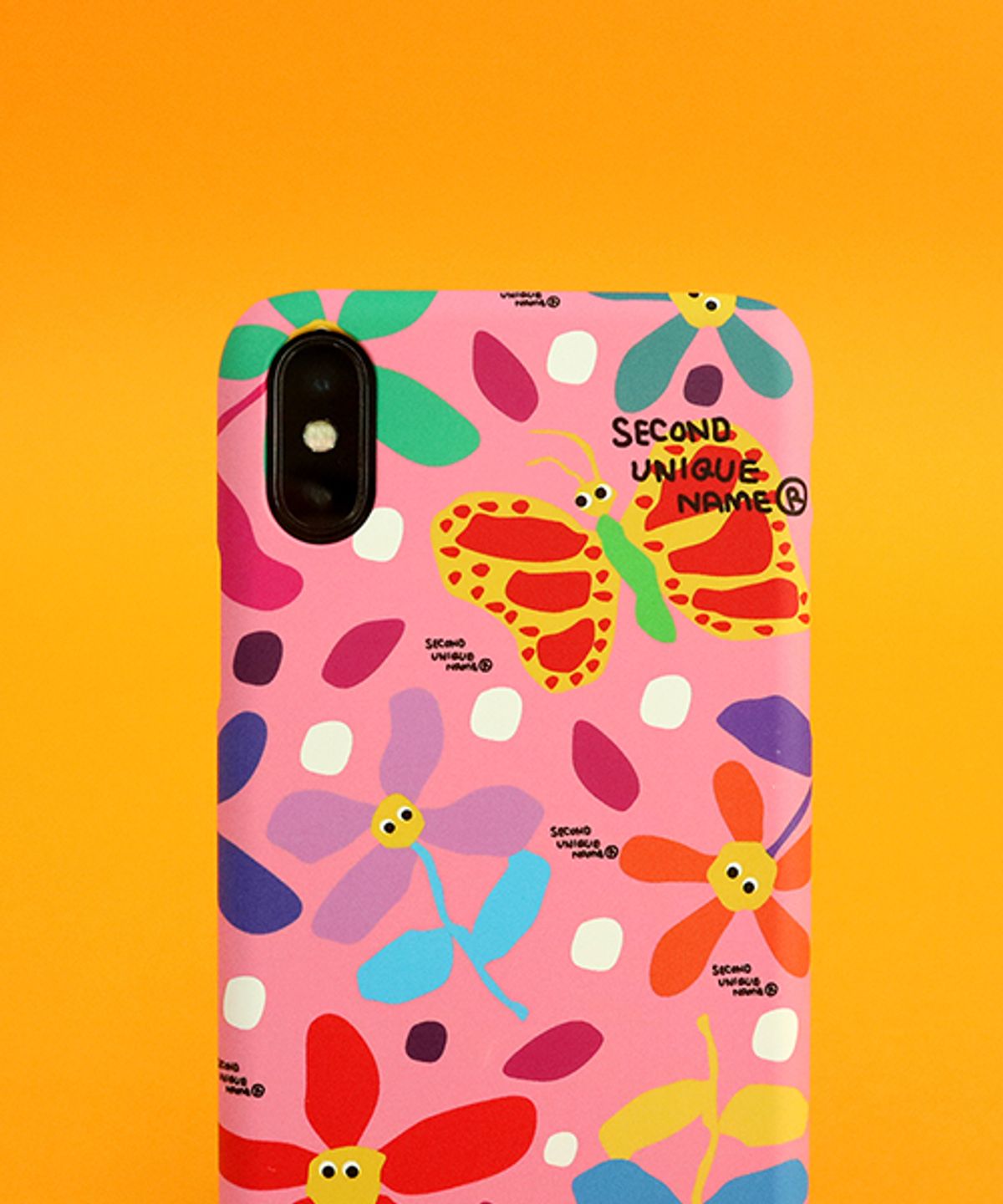 세컨드유니크네임(SECOND UNIQUE NAME) SUN CASE GRAPHIC FLOWER PINK