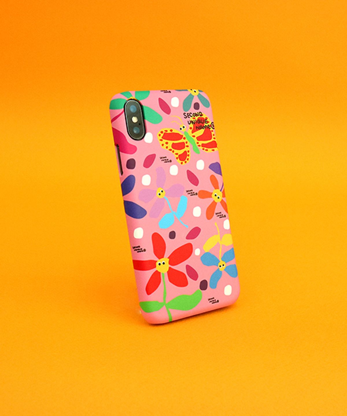세컨드유니크네임(SECOND UNIQUE NAME) SUN CASE GRAPHIC FLOWER PINK