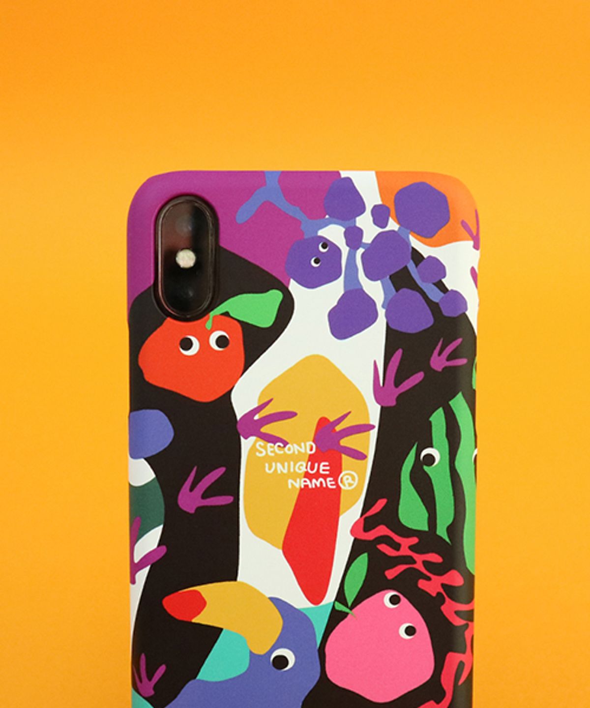 세컨드유니크네임(SECOND UNIQUE NAME) SUN CASE GRAPHIC FRUIT BLACK
