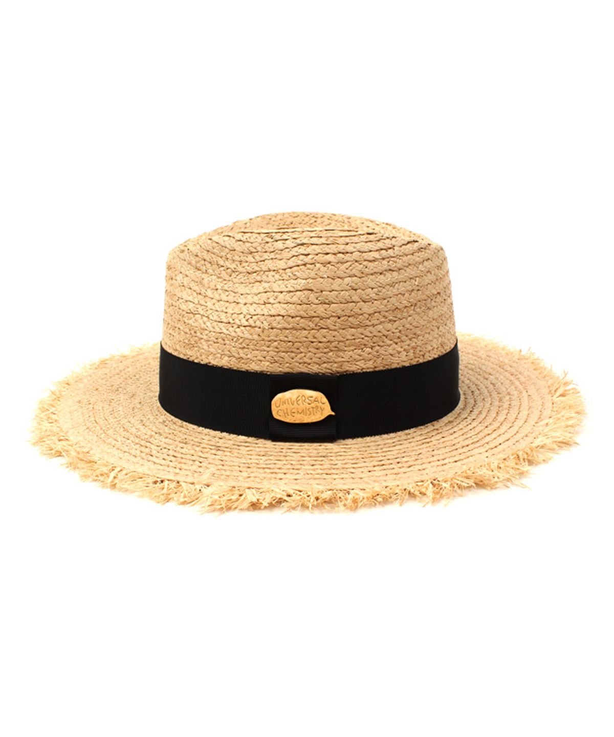 유니버셜 케미스트리(UNIVERSAL CHEMISTRY) Gold Metal Natural Fedora 썸머페도라