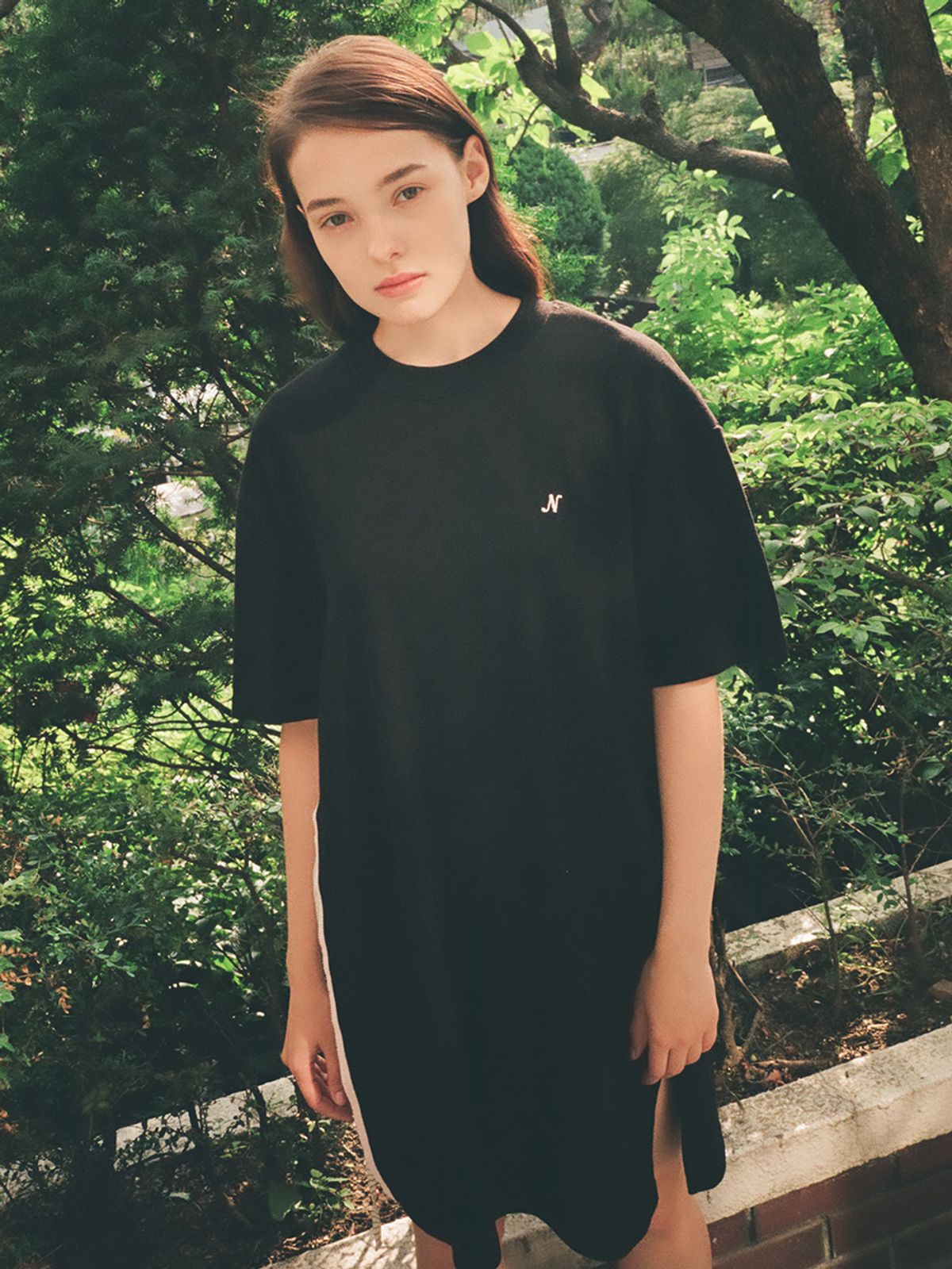 느와(NOIR) Slit Dress (BK)