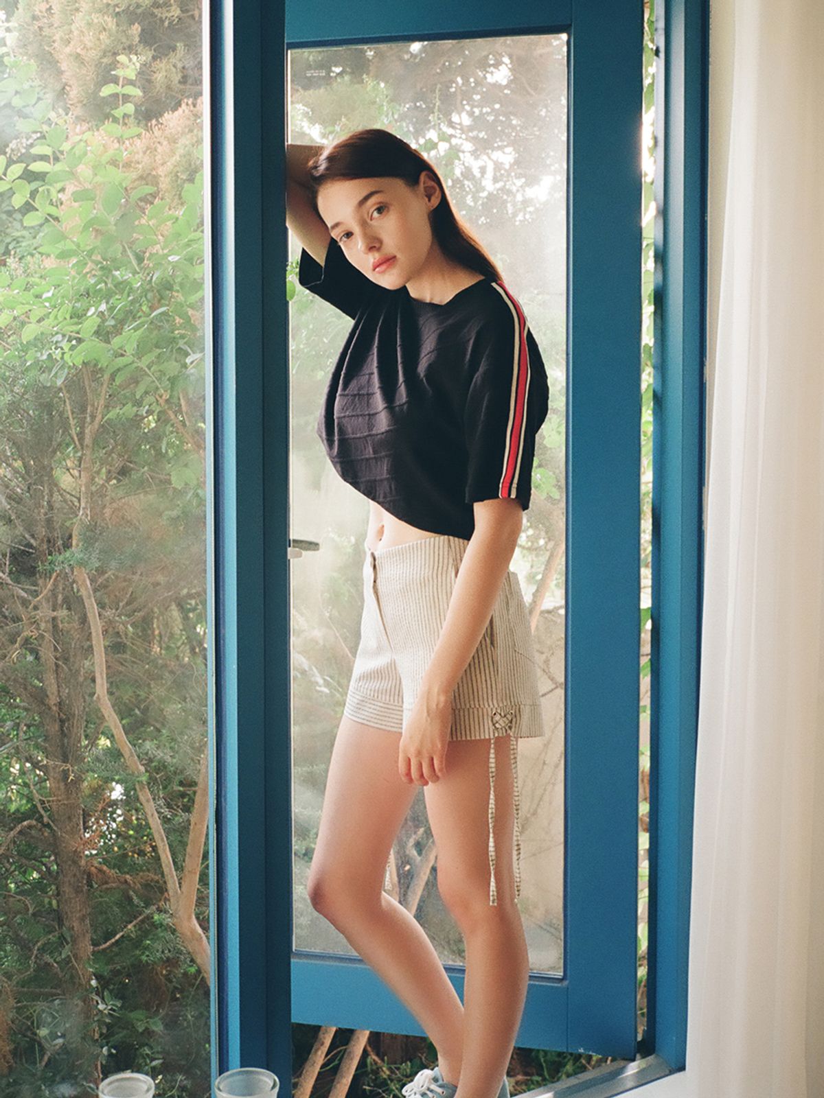 느와(NOIR) Jacquard T-Shirts (BK)