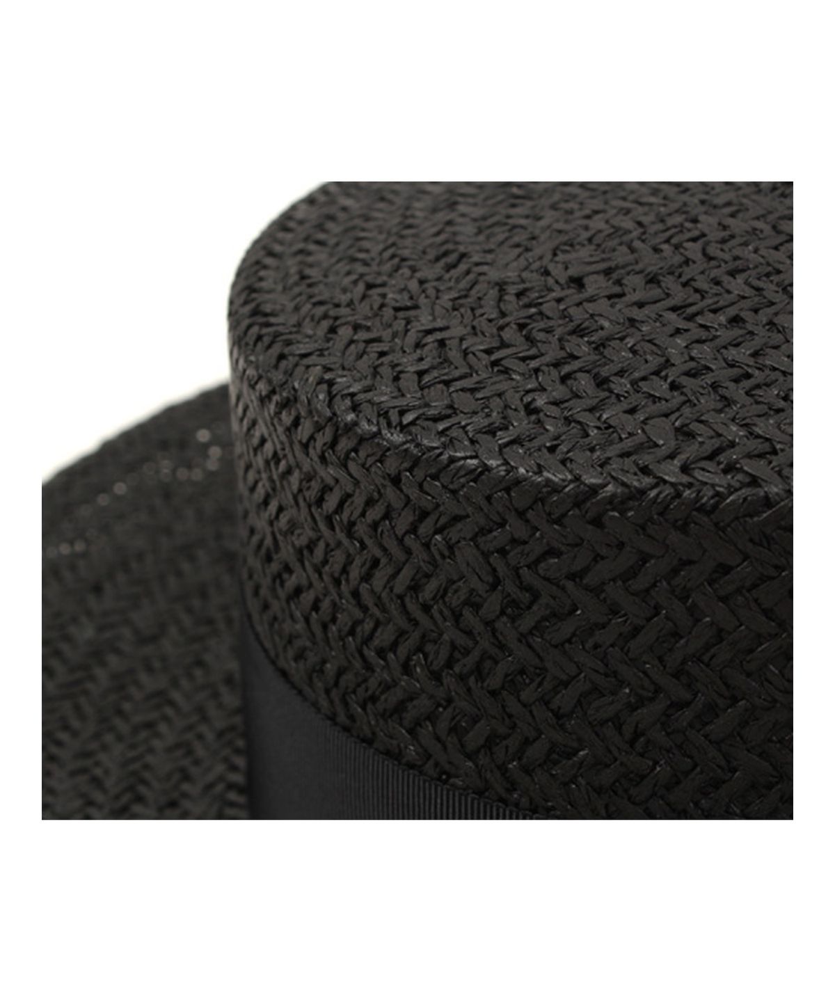 유니버셜 케미스트리(UNIVERSAL CHEMISTRY) Black Flat Panama Hat 파나마햇