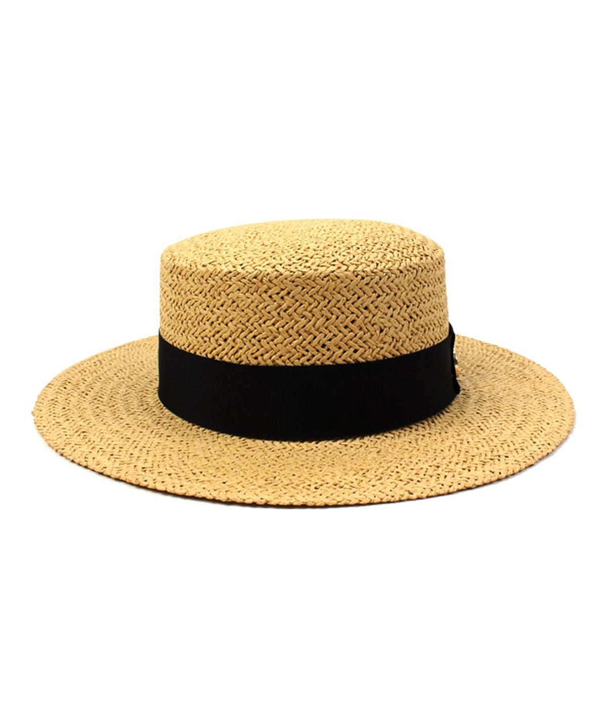 유니버셜 케미스트리(UNIVERSAL CHEMISTRY) Beige Flat Panama Hat 파나마햇
