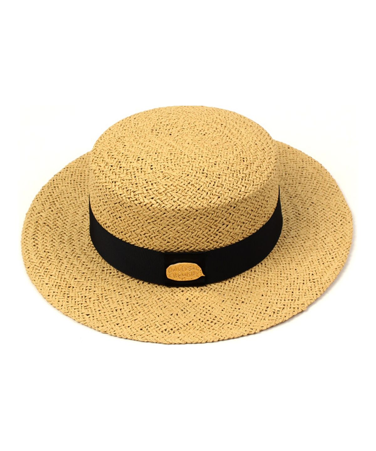 유니버셜 케미스트리(UNIVERSAL CHEMISTRY) Beige Flat Panama Hat 파나마햇