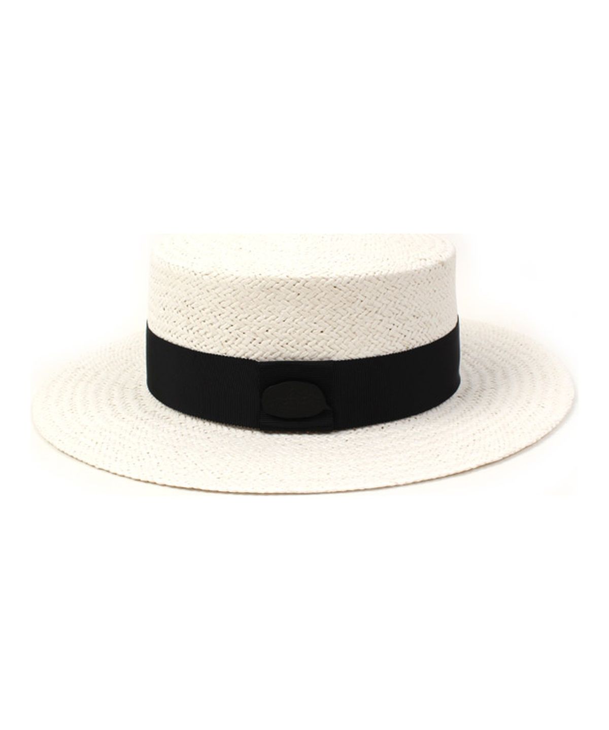 유니버셜 케미스트리(UNIVERSAL CHEMISTRY) Black Metal White Flat Panama Hat 파나마햇