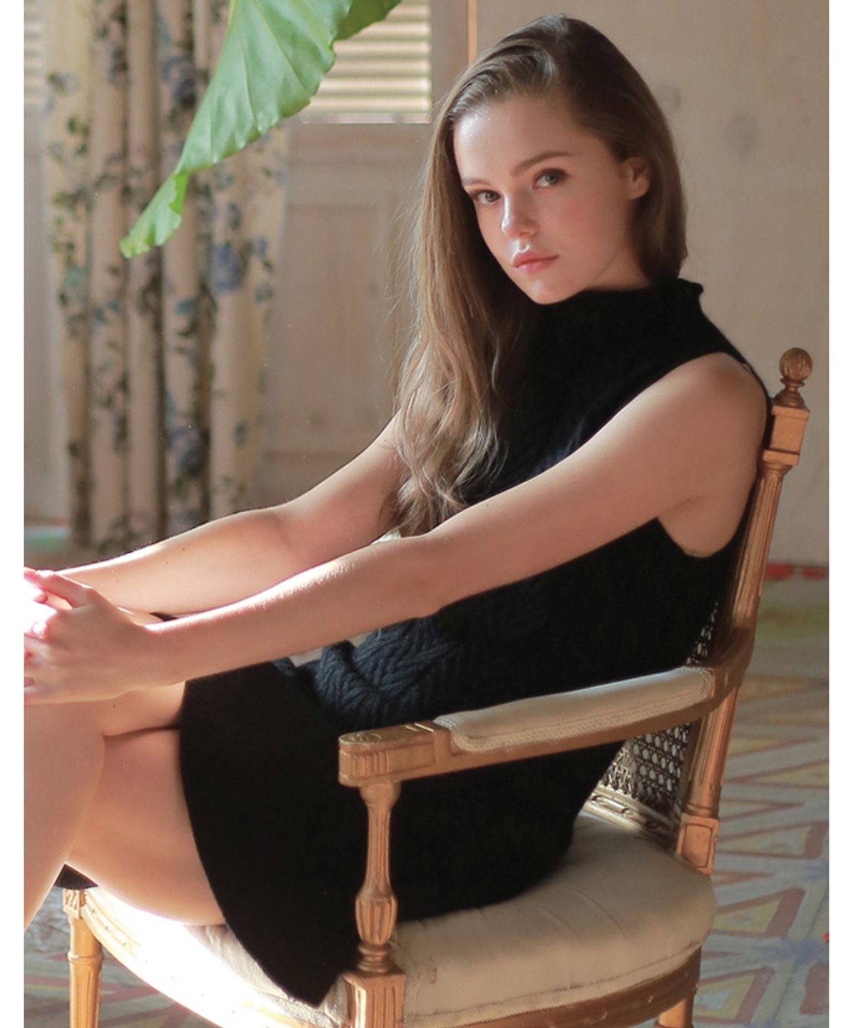뮤즈바이로즈(MUSE BY ROSE) ANGORA KNIT DRESS