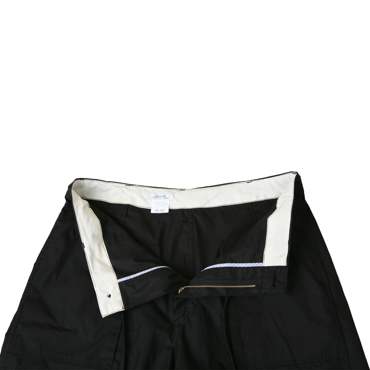 스웰맙(SWELLMOB) 3/4 fatigue string shorts -black-