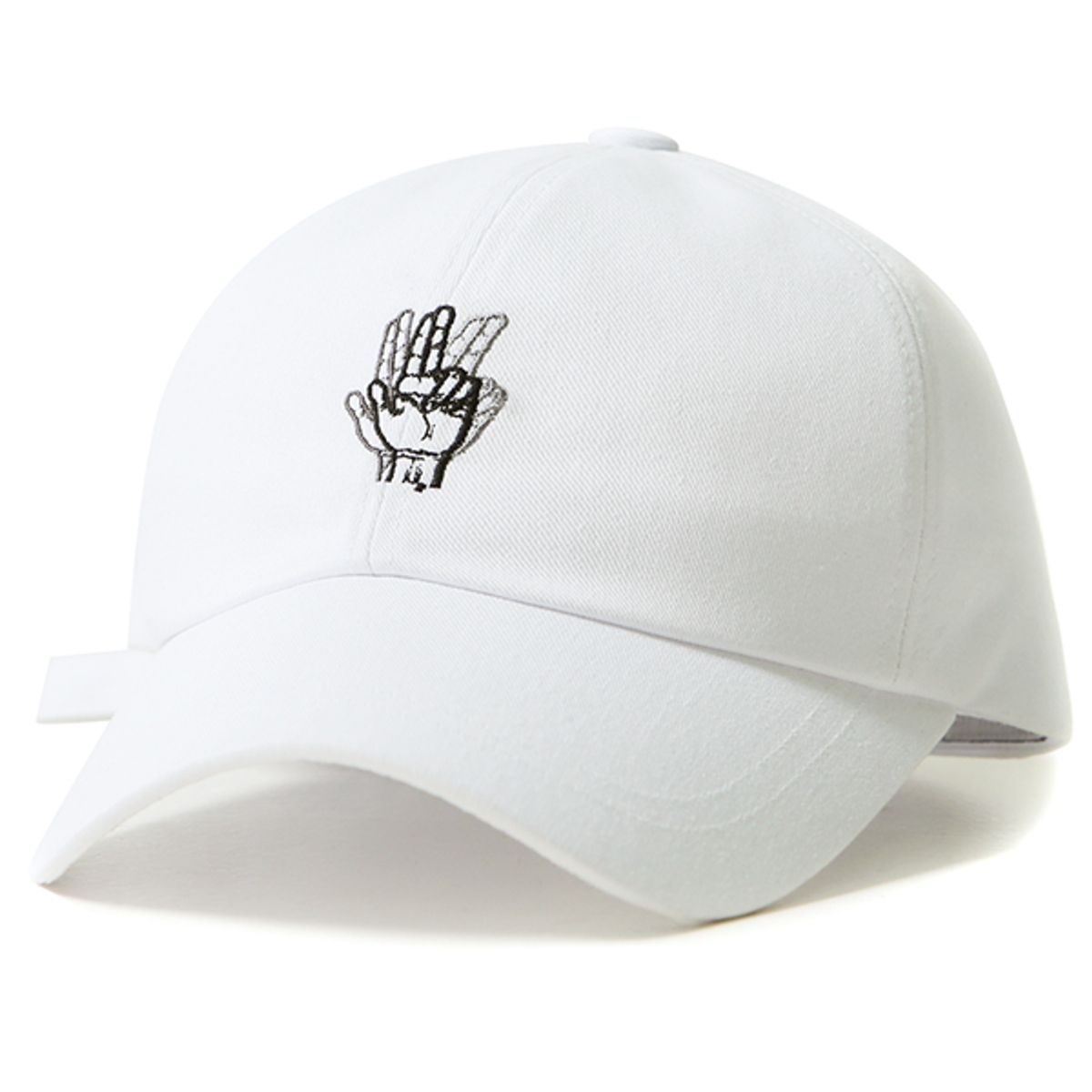바이브레이트(VIBRATE) MINI CLASSIC HAND LOGO BALL CAP (white)