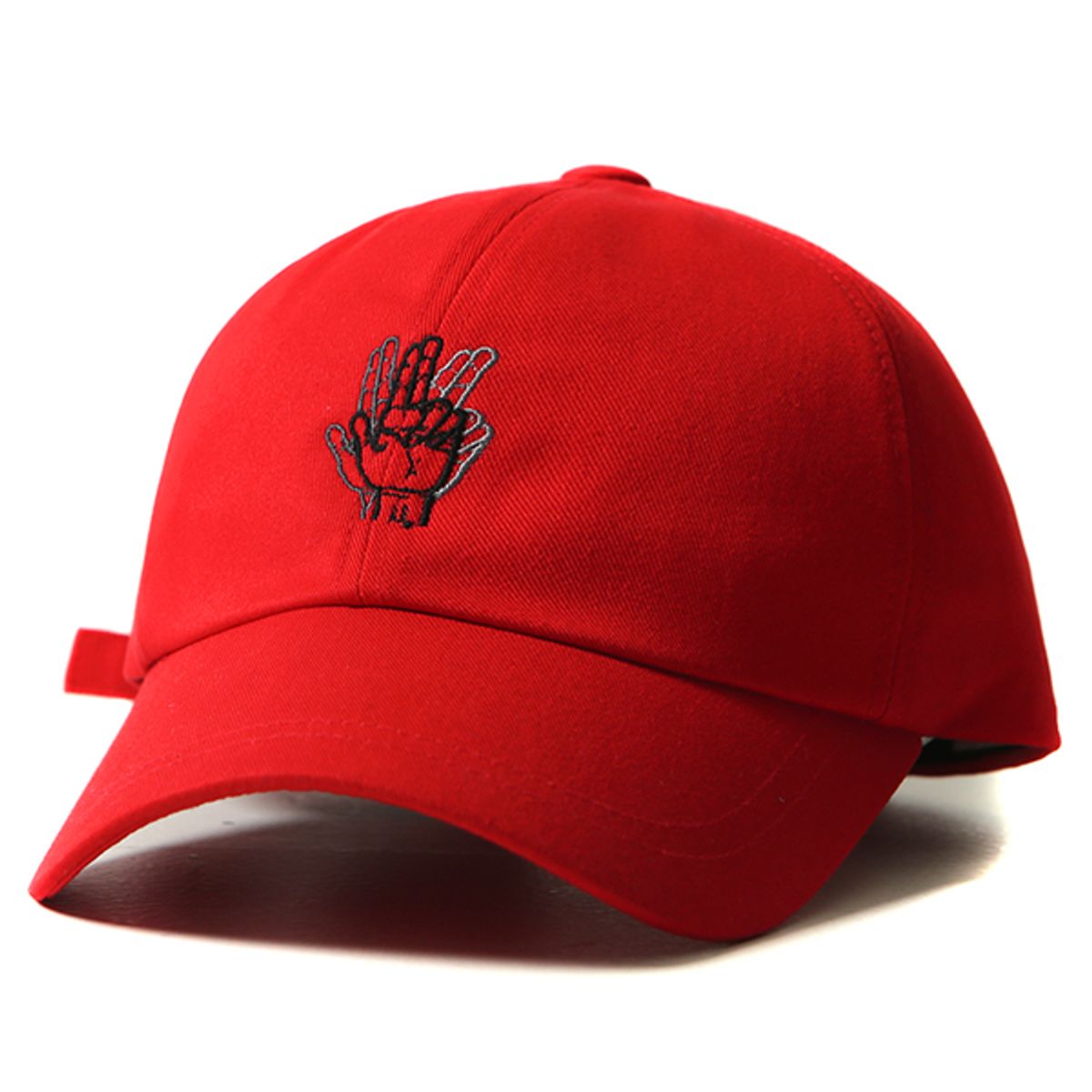 바이브레이트(VIBRATE) MINI CLASSIC HAND LOGO BALL CAP (red)
