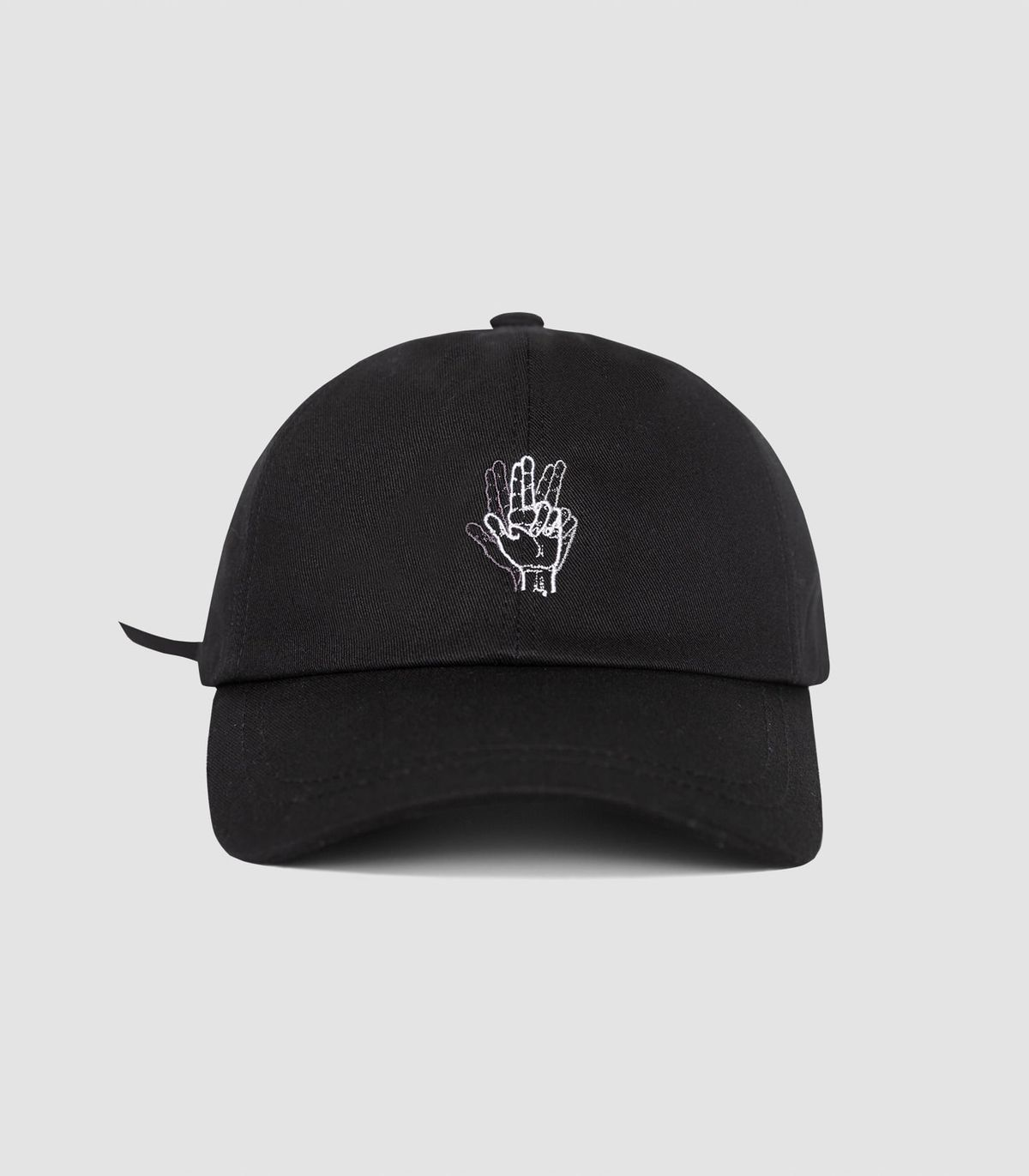 바이브레이트(VIBRATE) MINI CLASSIC HAND LOGO BALL CAP (black)