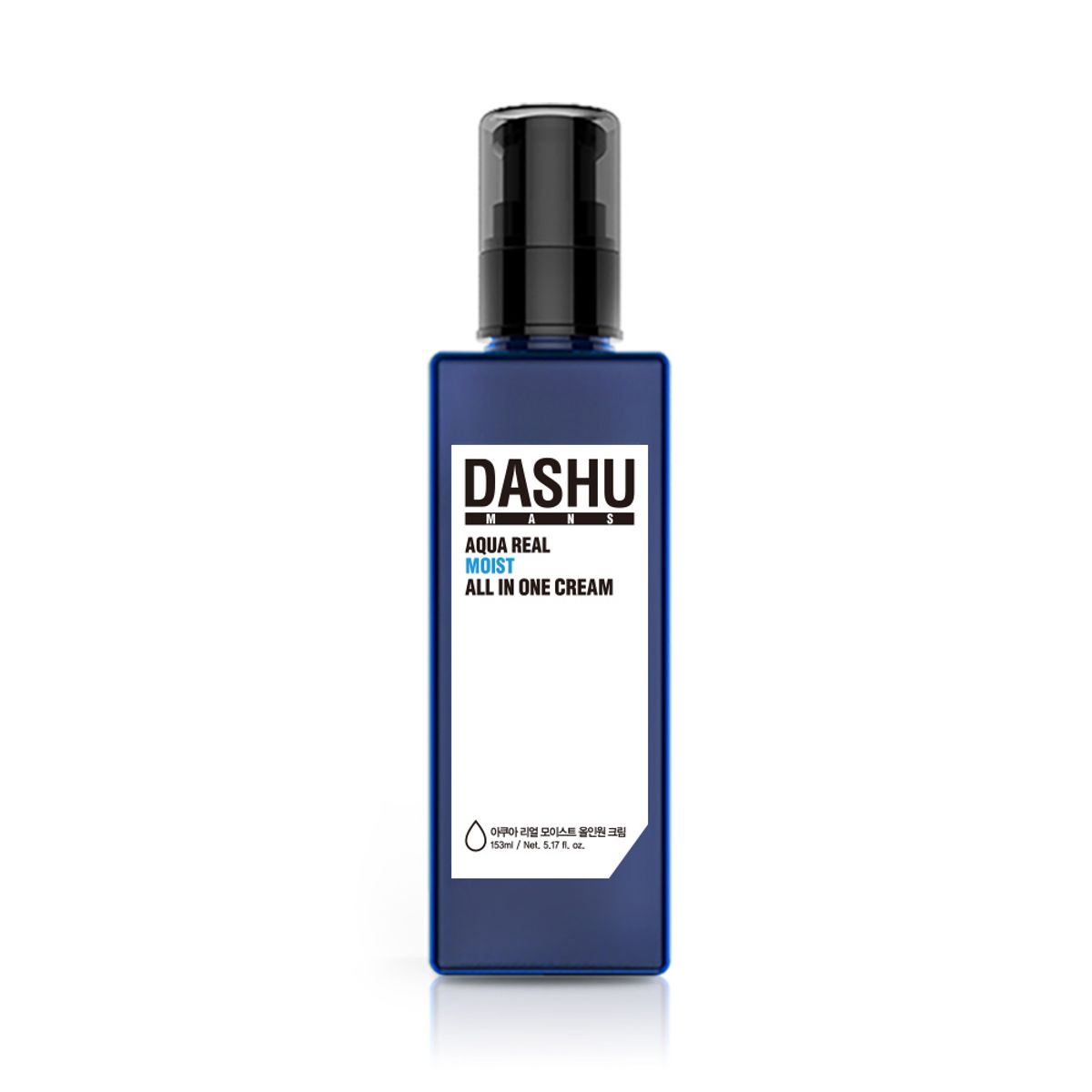 다슈(DASHU) 맨즈 아쿠아 리얼 모이스트 올인원 크림 153ml (+아쿠아 올인원 로션 30ml 증정)