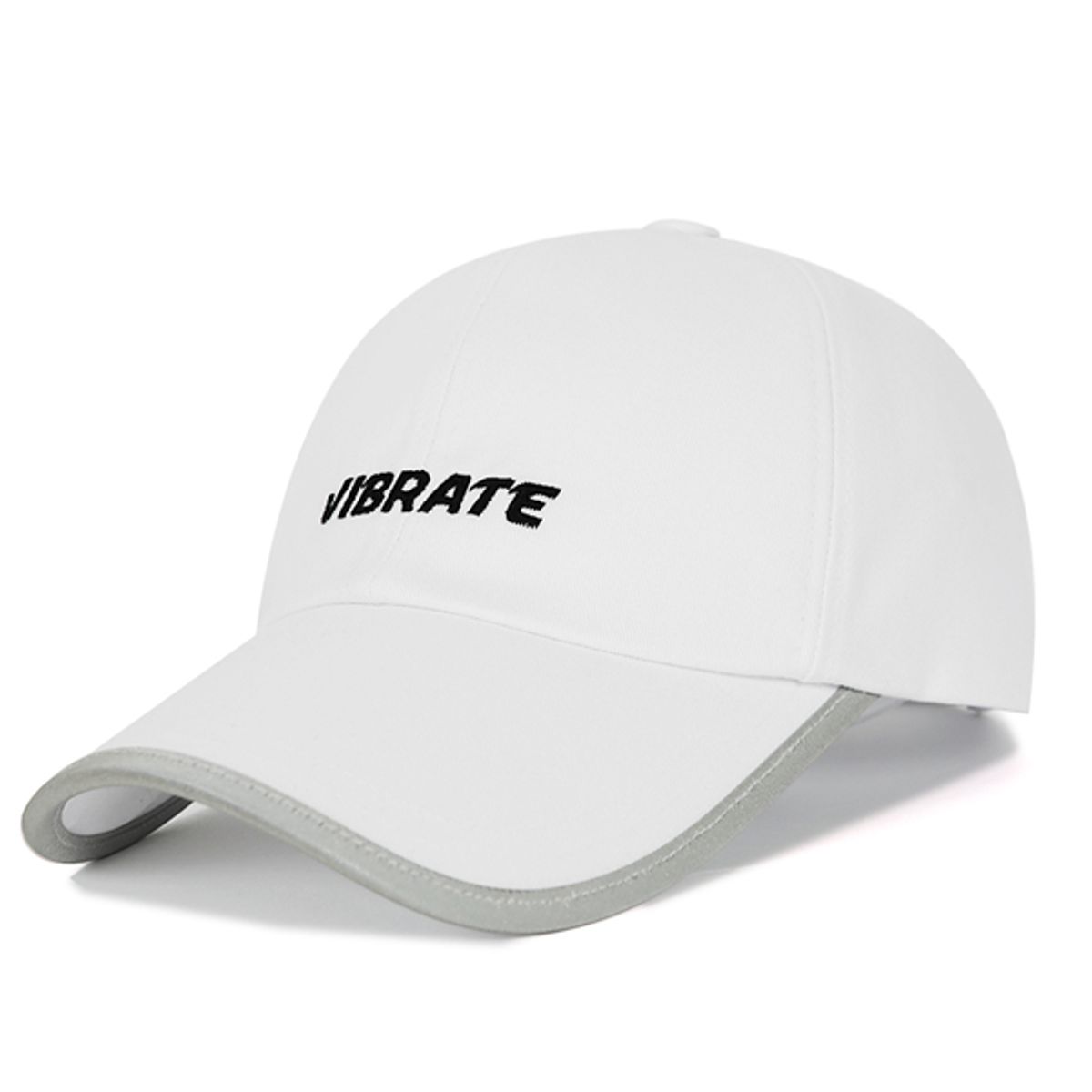 바이브레이트(VIBRATE) SCOTCH PATCH BASIC LOGO BALL CAP (WHITE)