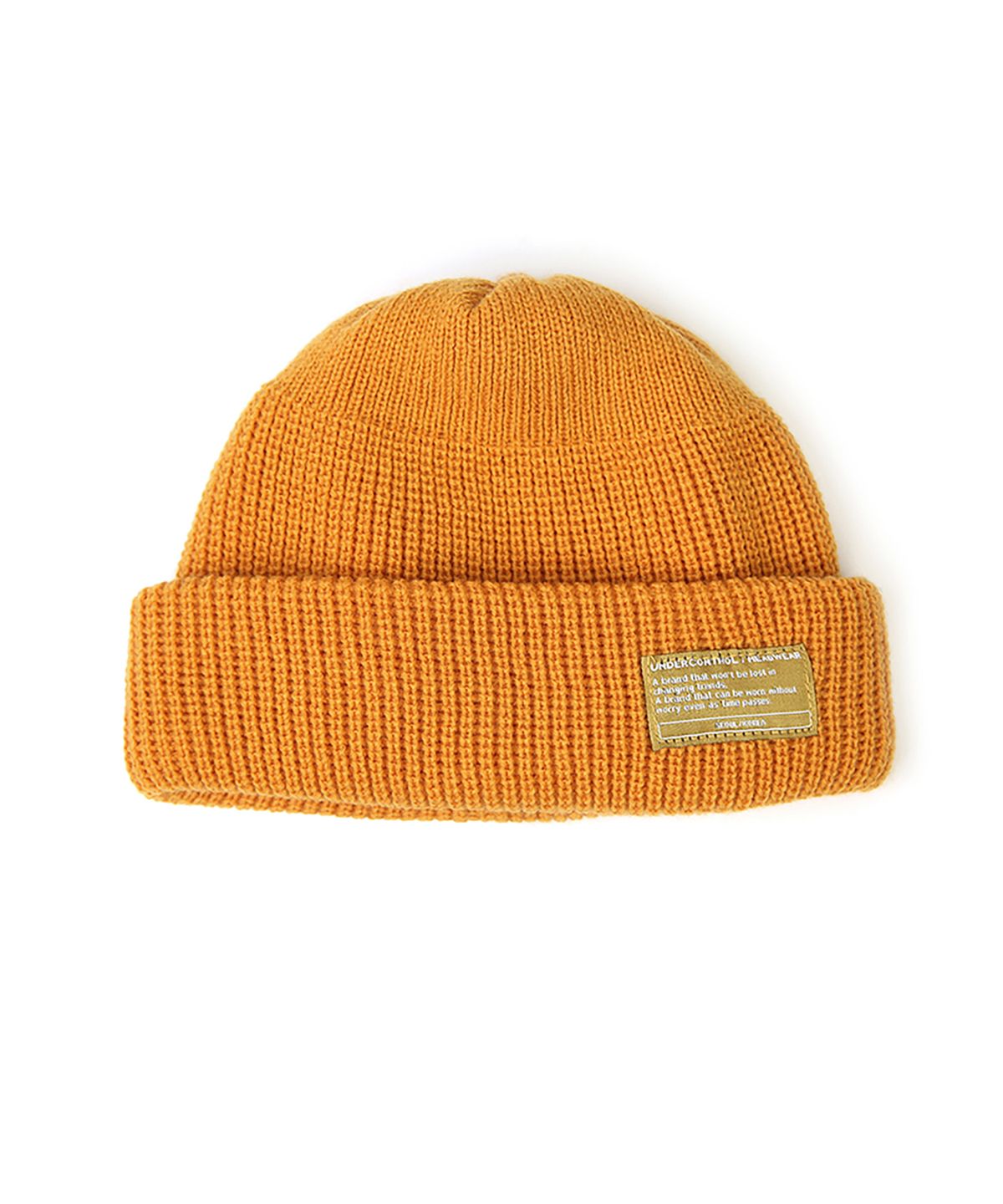 언더컨트롤(UNDERCONTROL) 겨울 숏비니 BEANIE / MONK FIT / MUSTARD