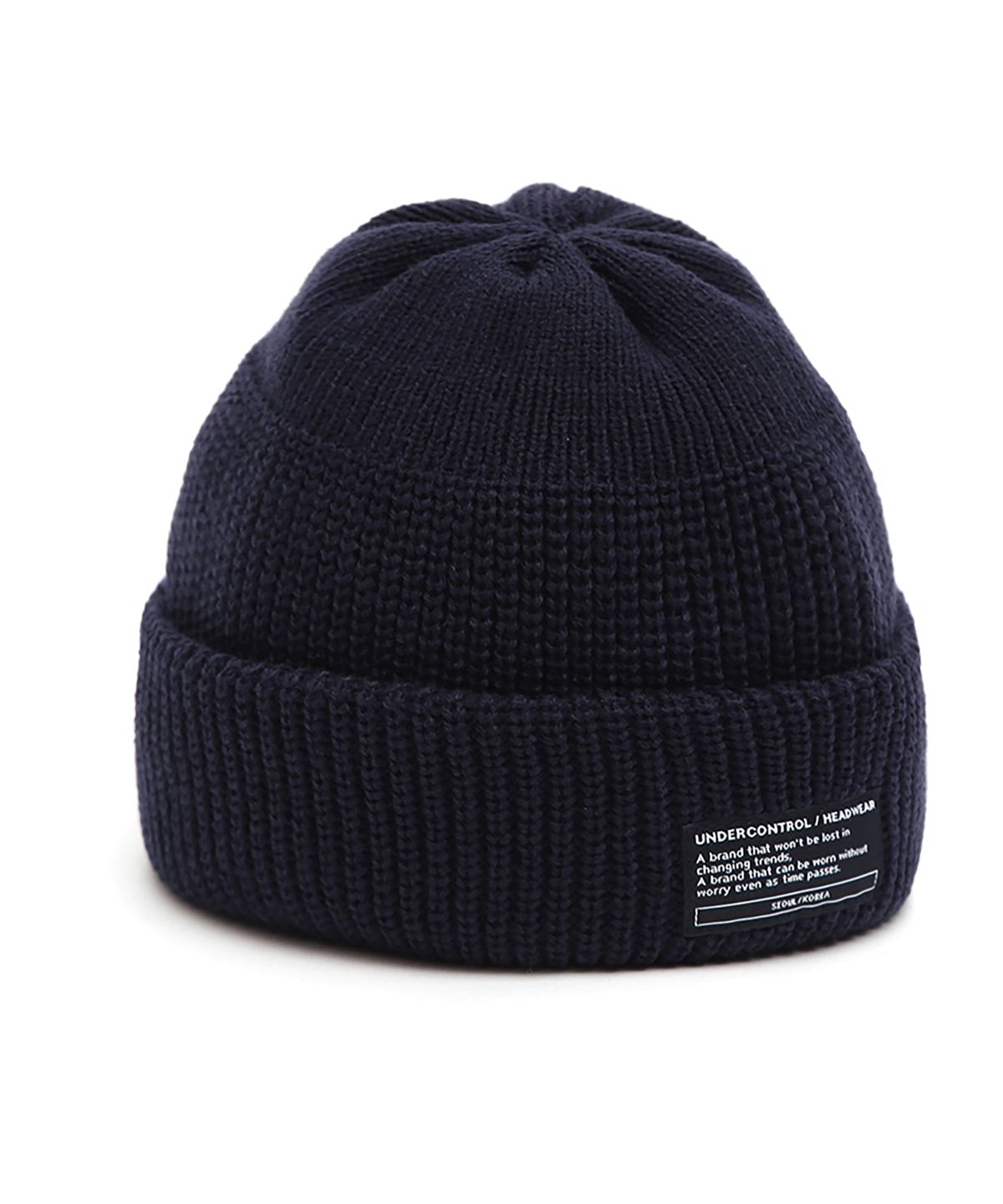 언더컨트롤(UNDERCONTROL) 겨울 숏비니 BEANIE / MONK FIT / NAVY
