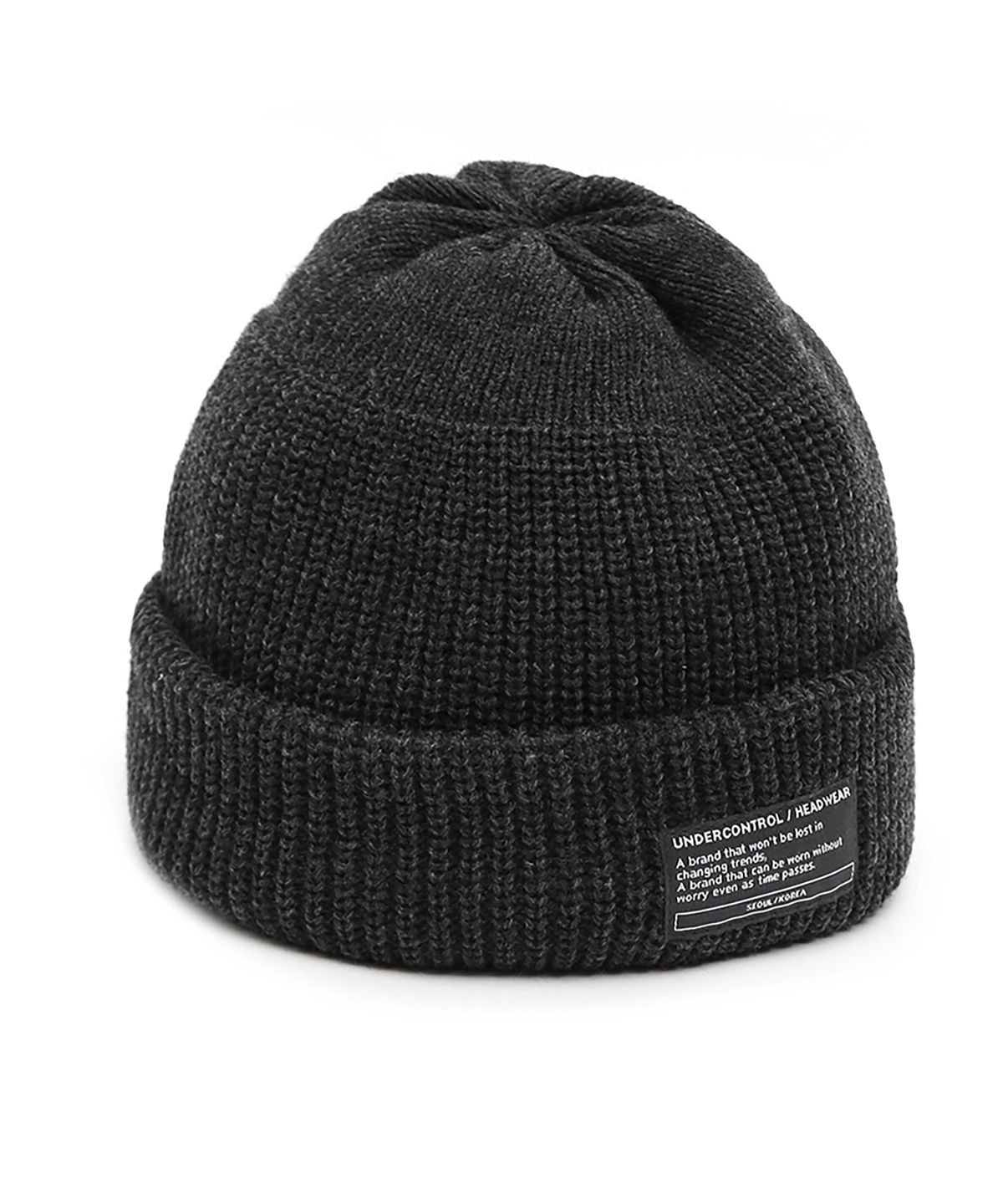 언더컨트롤(UNDERCONTROL) 겨울 숏비니 BEANIE / MONK FIT / CHARCOAL