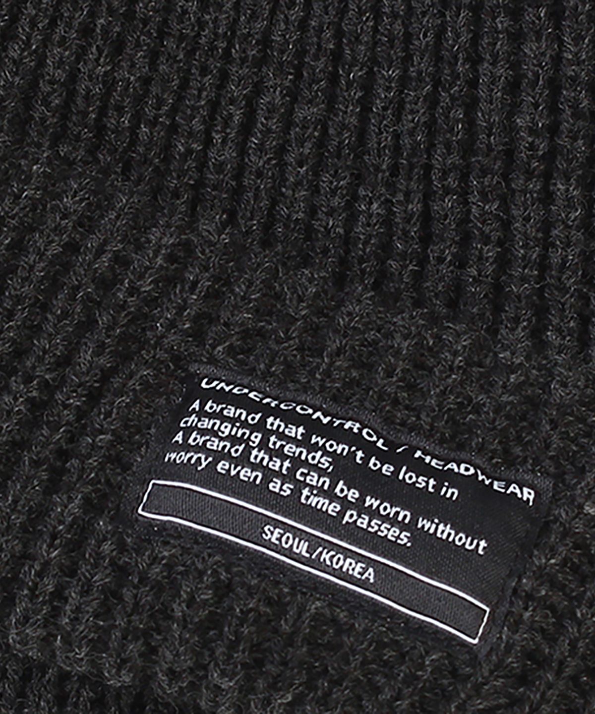 언더컨트롤(UNDERCONTROL) 겨울 숏비니 BEANIE / MONK FIT / CHARCOAL