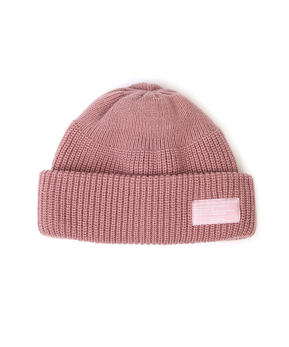 언더컨트롤(UNDERCONTROL) 겨울 숏비니 BEANIE / MONK FIT / PINK