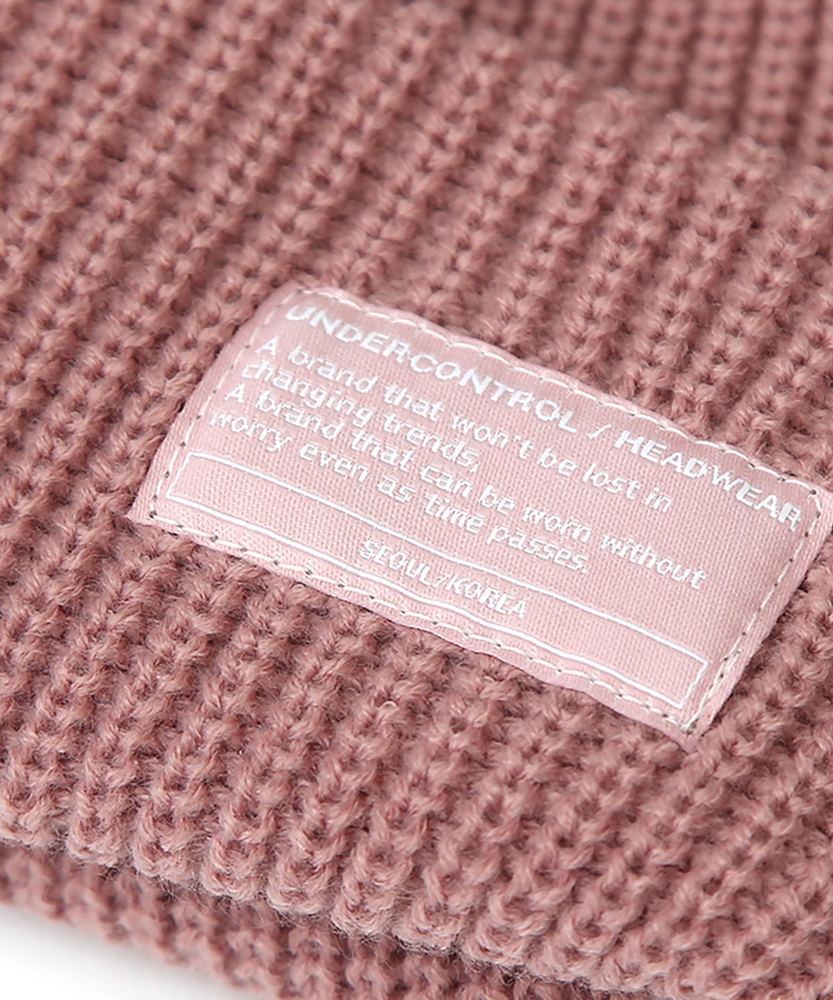 언더컨트롤(UNDERCONTROL) 겨울 숏비니 BEANIE / MONK FIT / PINK