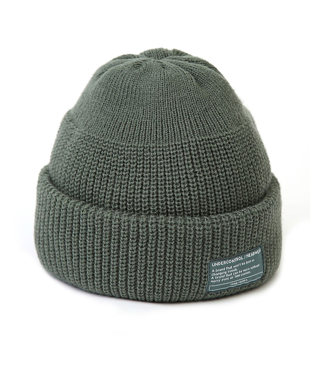 언더컨트롤(UNDERCONTROL) 겨울 숏비니 BEANIE / MONK FIT / GREEN