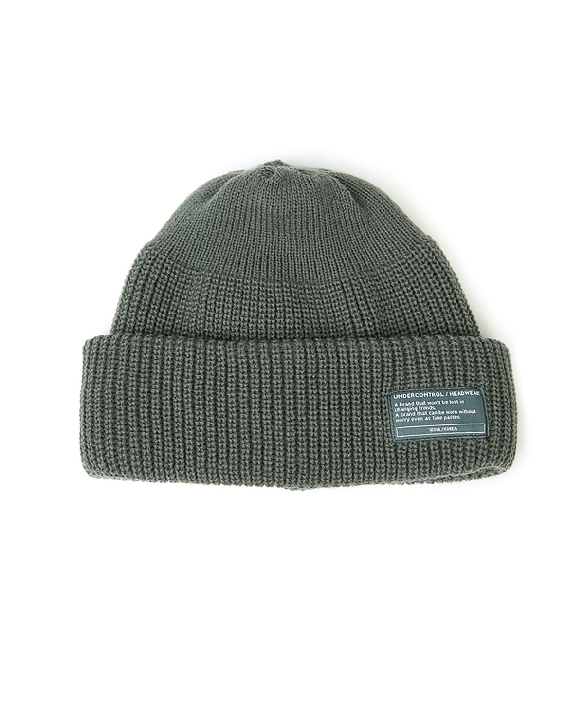 언더컨트롤(UNDERCONTROL) 겨울 숏비니 BEANIE / MONK FIT / GREEN