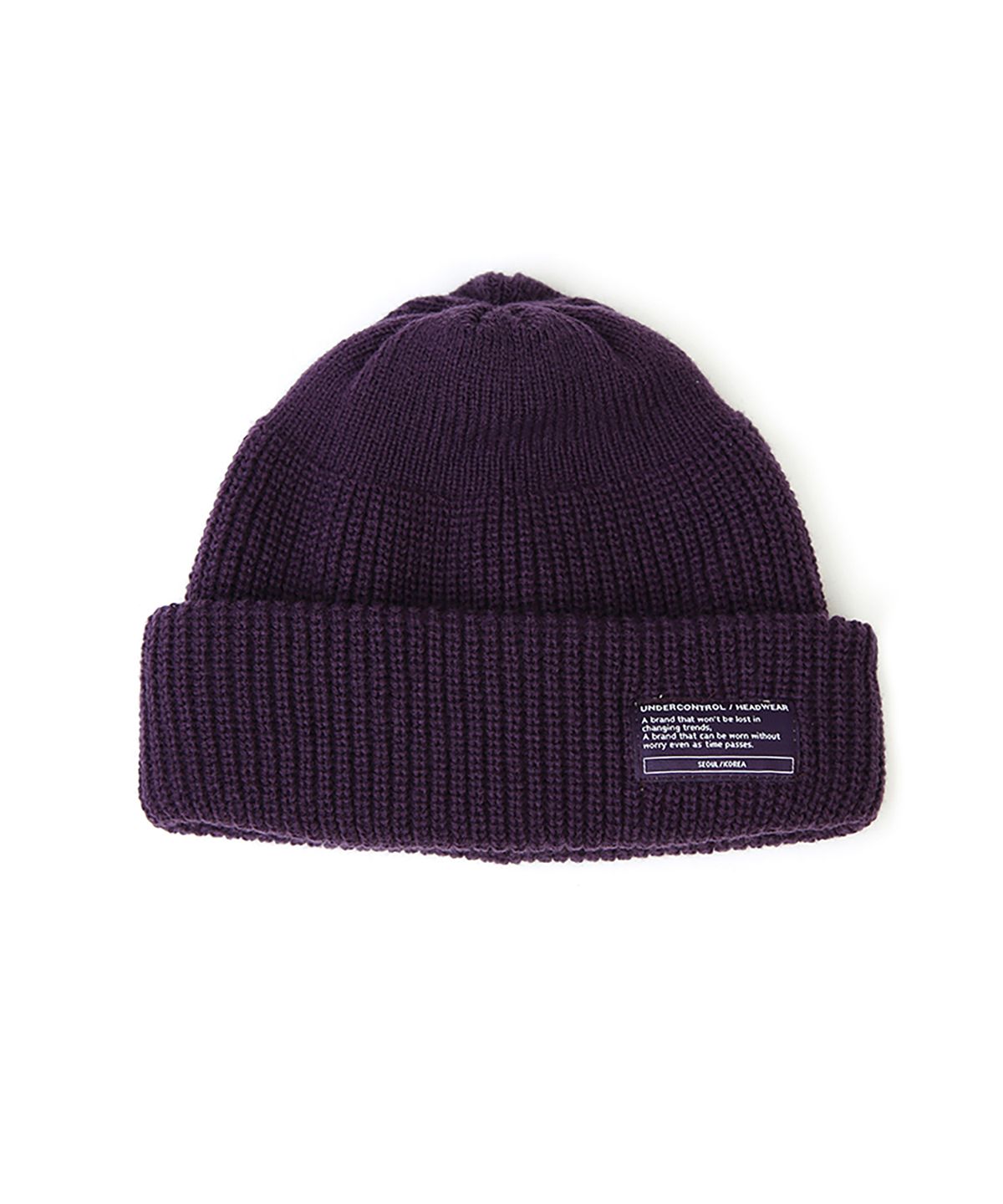 언더컨트롤(UNDERCONTROL) 겨울 숏비니 BEANIE / MONK FIT / PURPLE