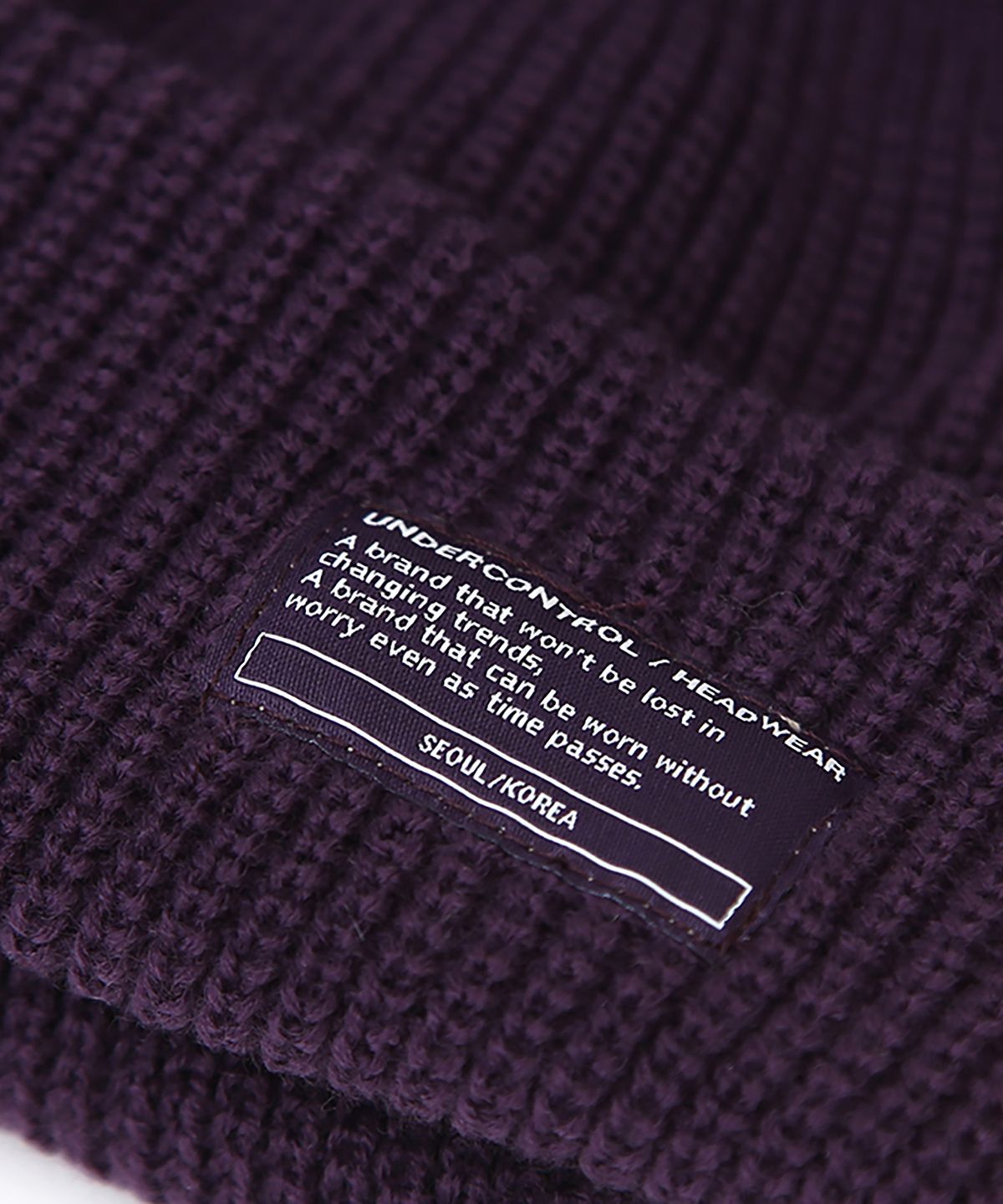 언더컨트롤(UNDERCONTROL) 겨울 숏비니 BEANIE / MONK FIT / PURPLE