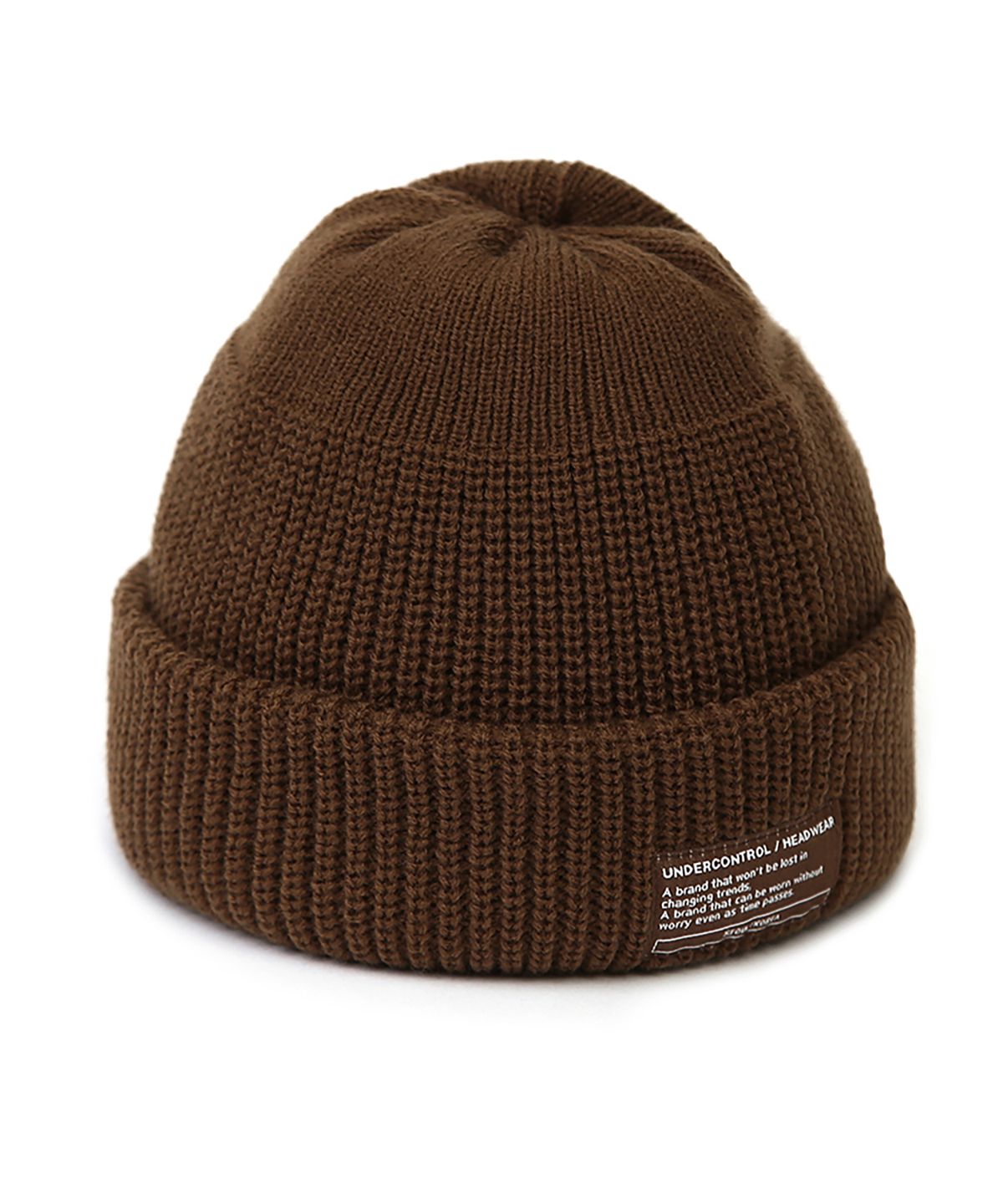 언더컨트롤(UNDERCONTROL) 겨울 숏비니 BEANIE / MONK FIT / BROWN